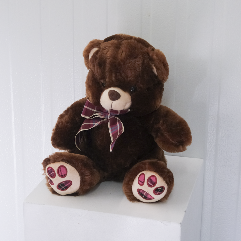 Plaid Teddy Bear — Flower Fantasy