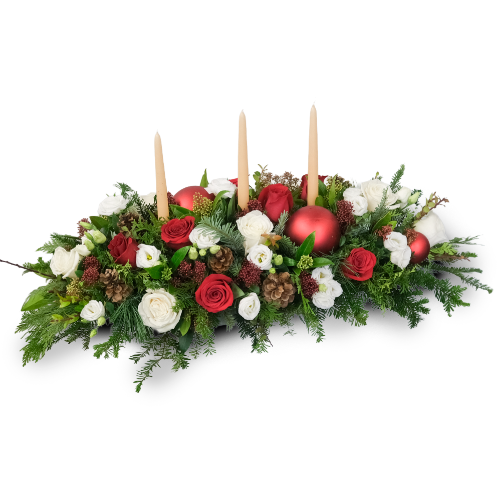 Festive Candle Centrepiece