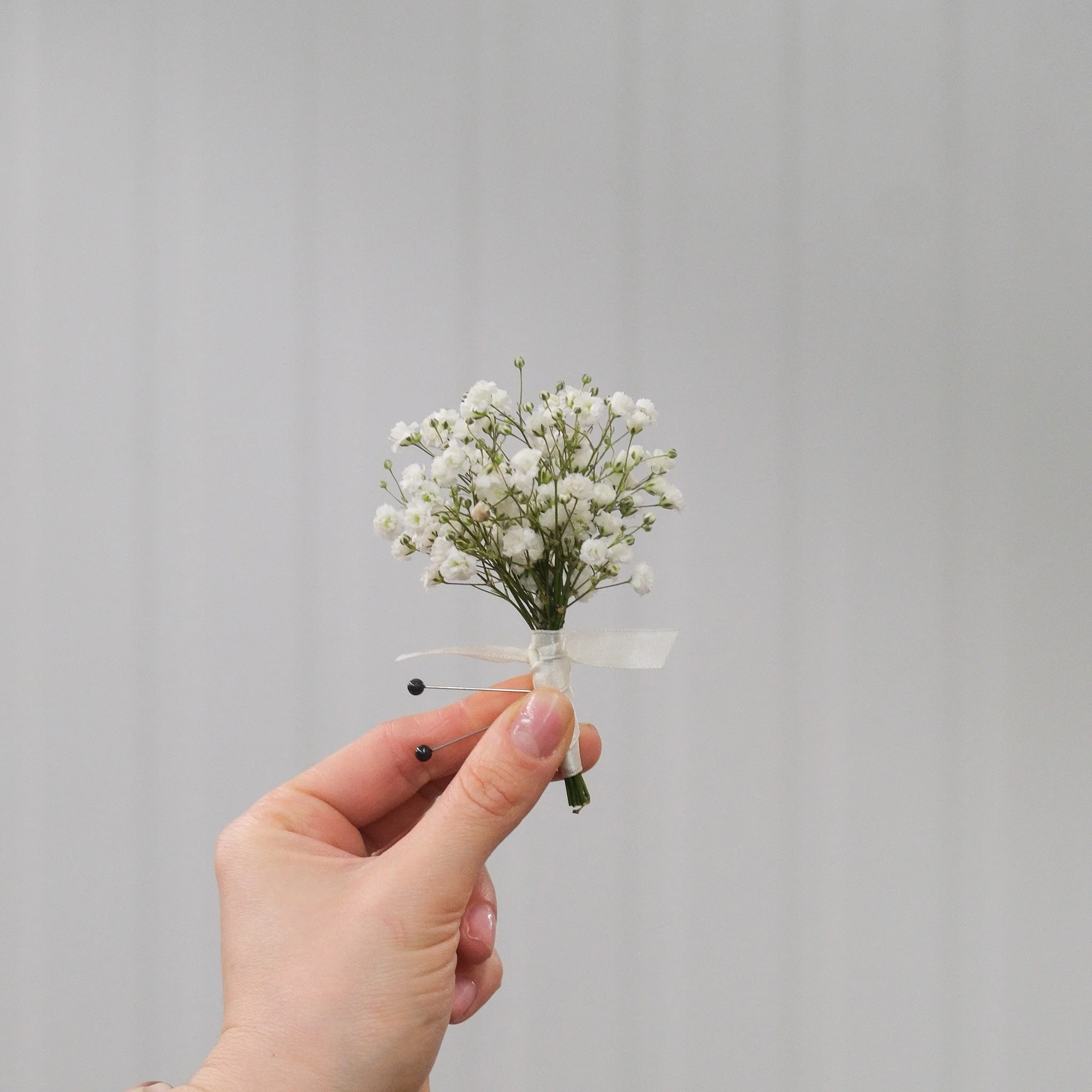 Baby's Breath Boutonniere