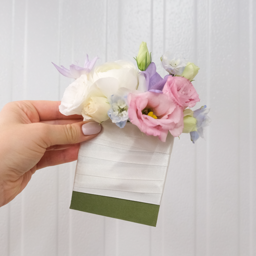 Pastel Pocket Boutonniere
