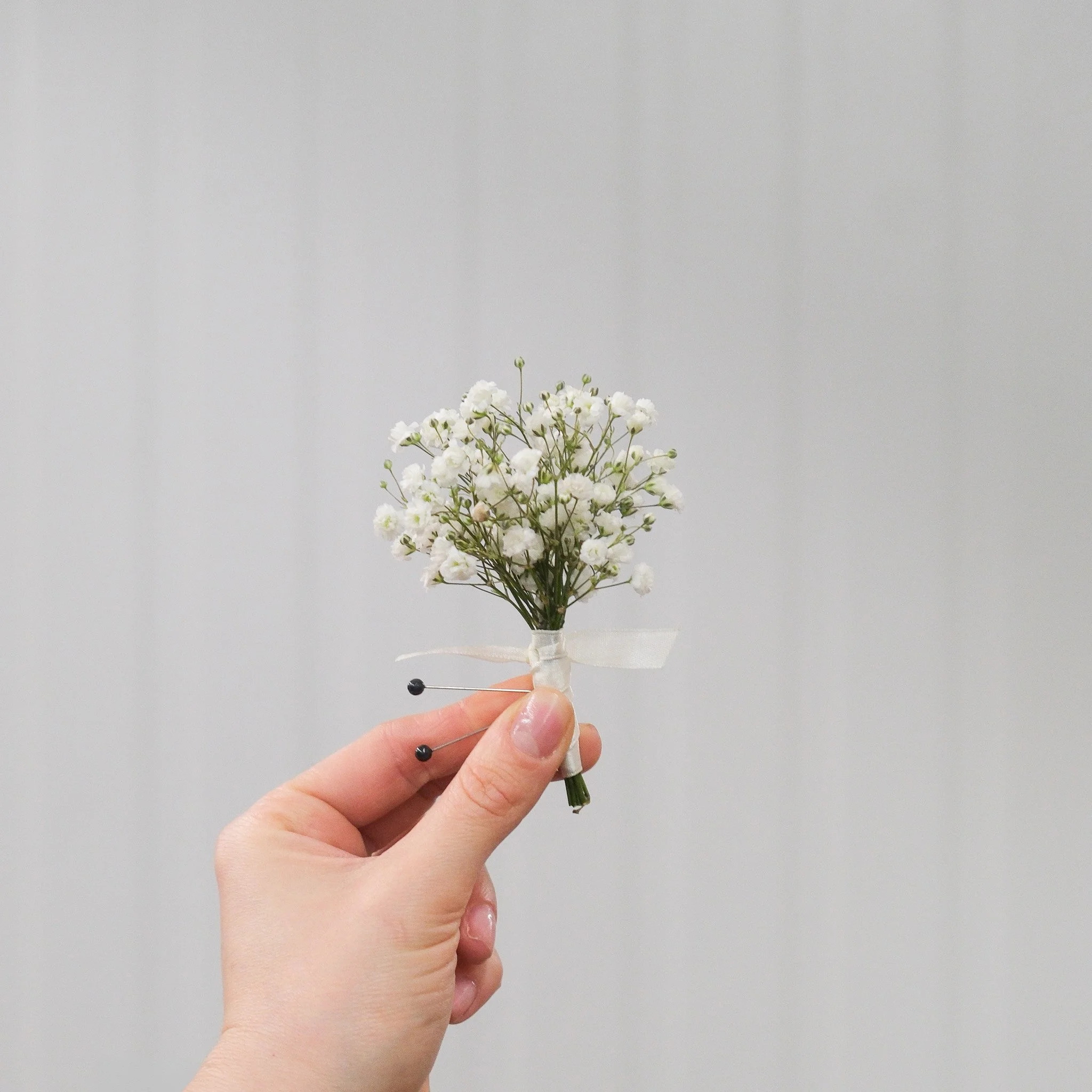 Baby's Breath Boutonniere