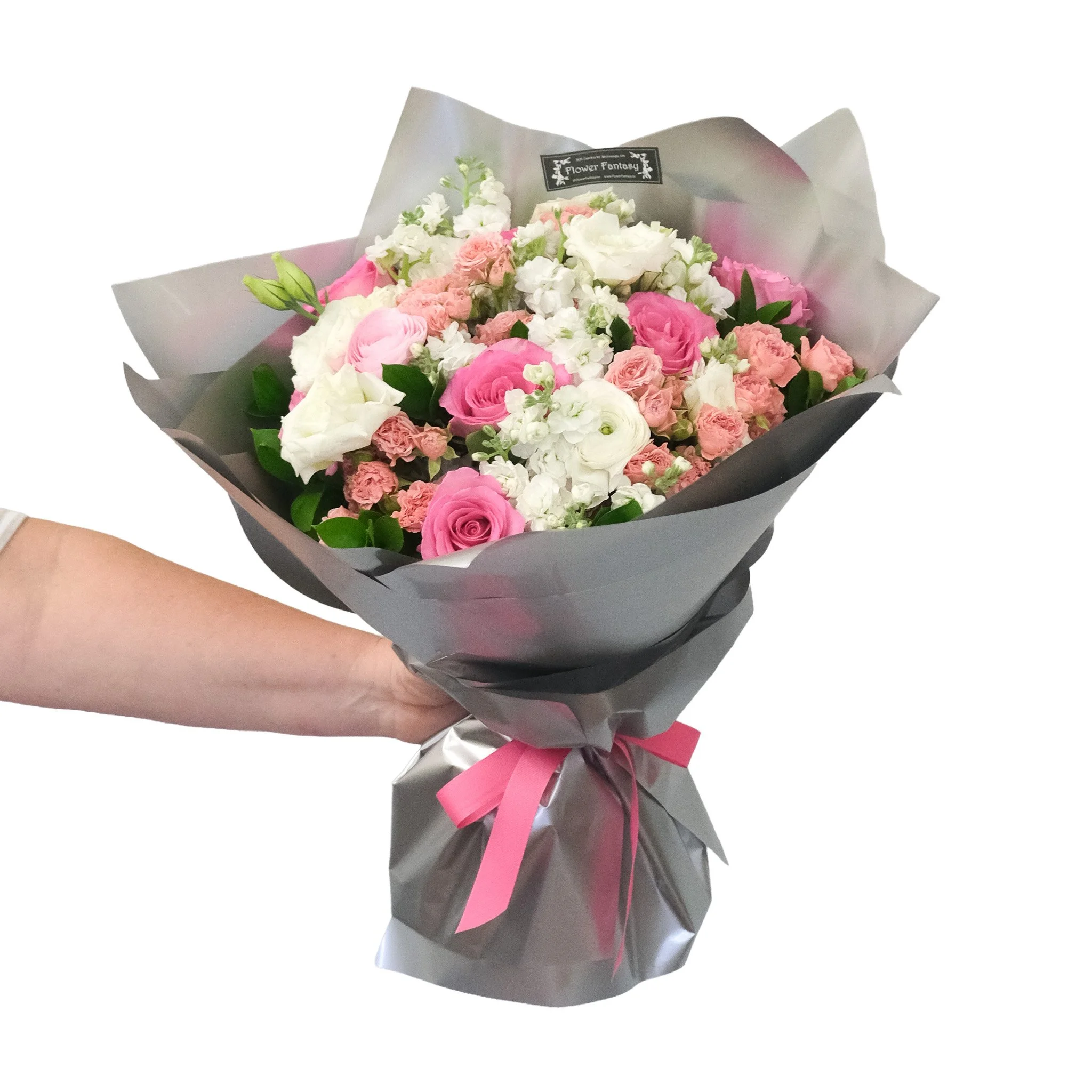 Pink & Silver Graduation Bouquet