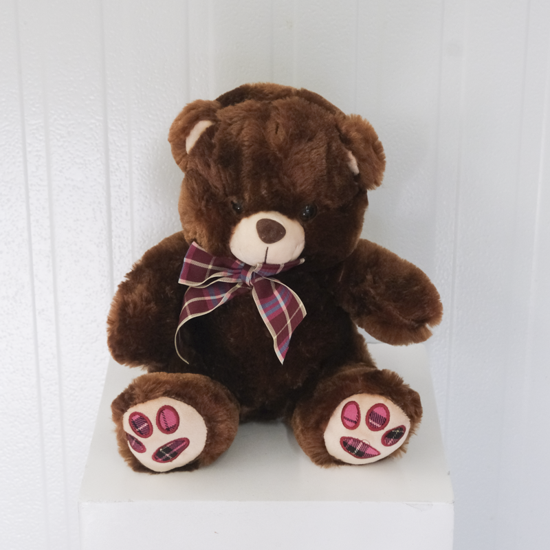 Plaid Teddy Bear — Flower Fantasy