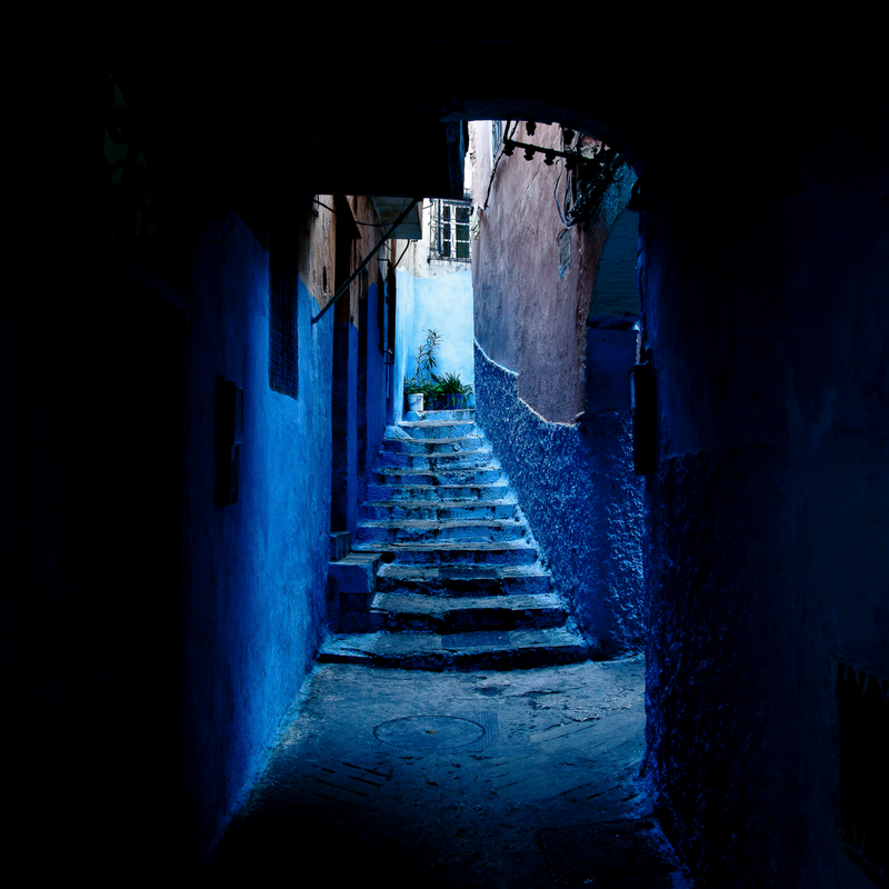 Crescent Fall at Moonlight