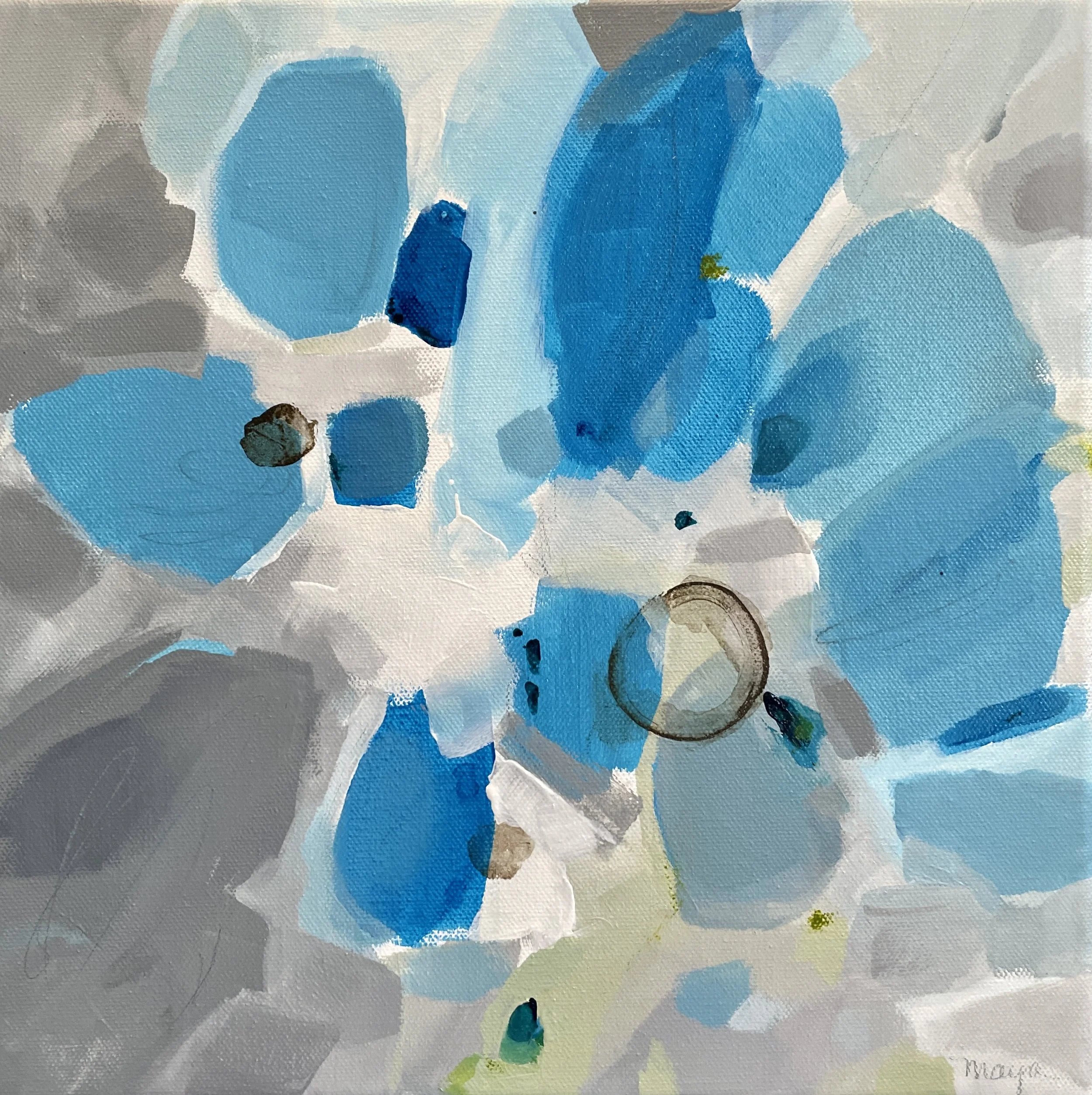  How I Feel About Your Birthday, 2024.   Acrylic on canvas. 12×12 inches 