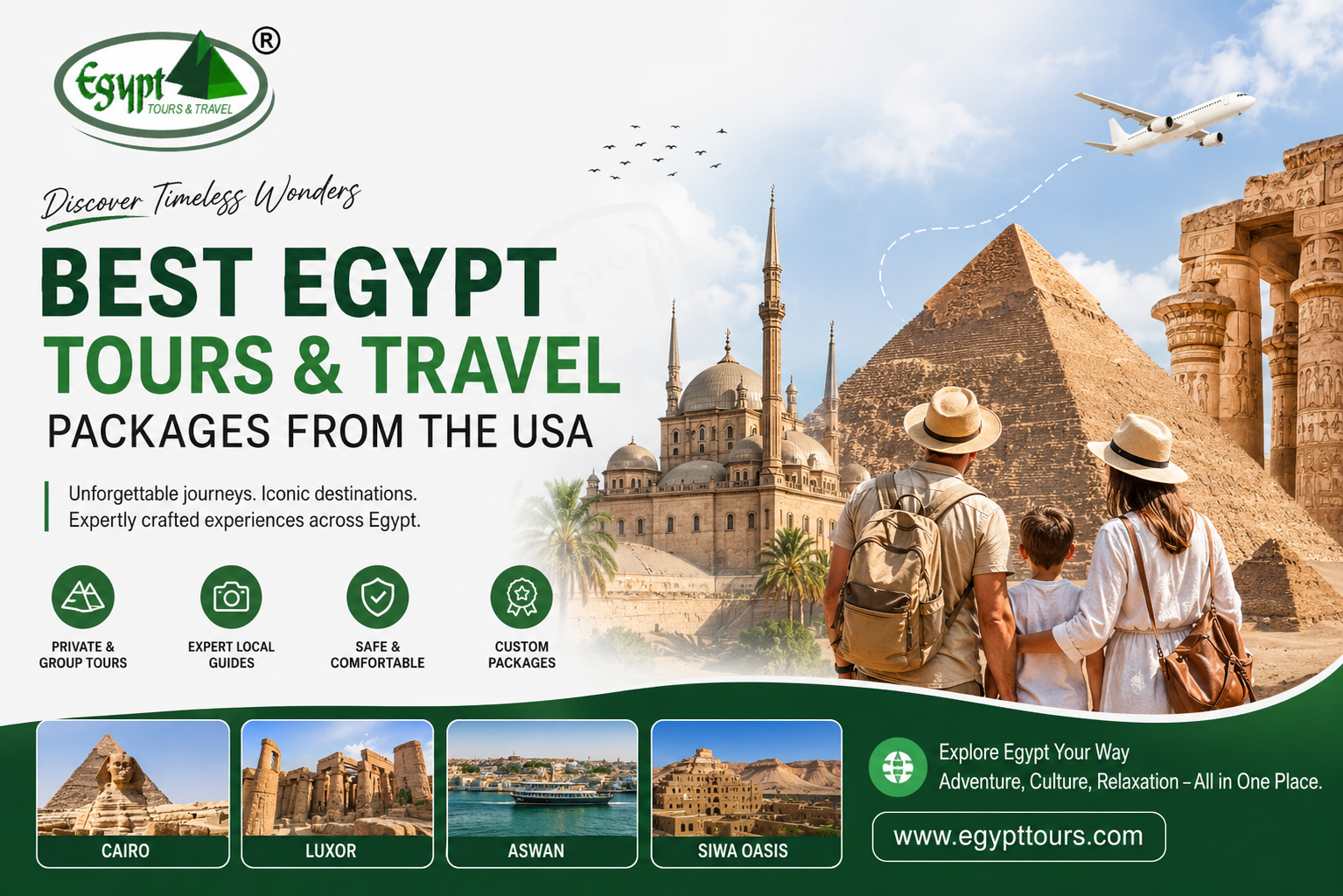 best Egypt tours and travel packages from the USA