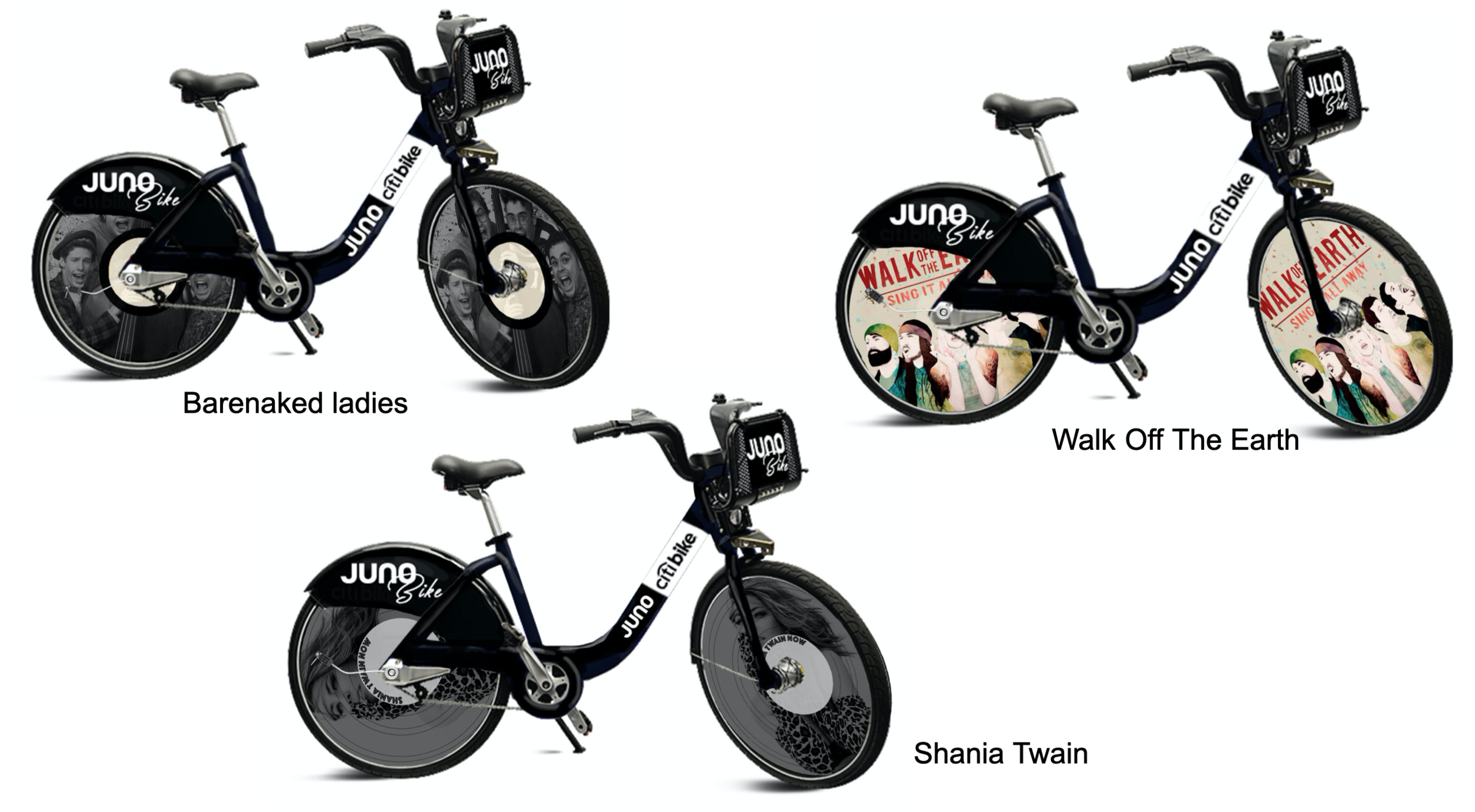 Examples of bikes.