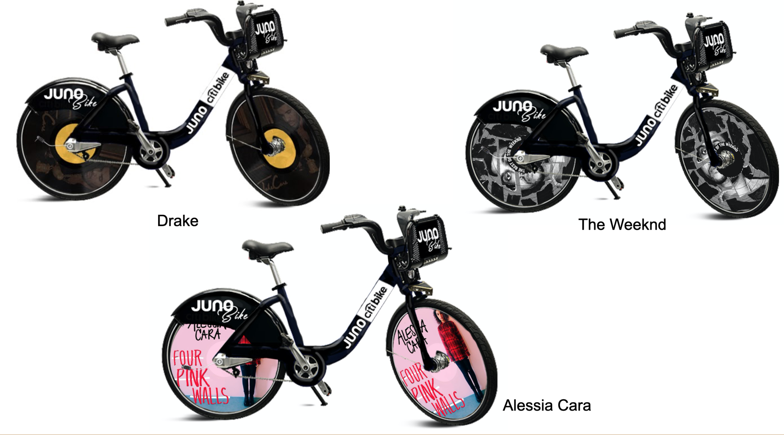 Examples of bikes.