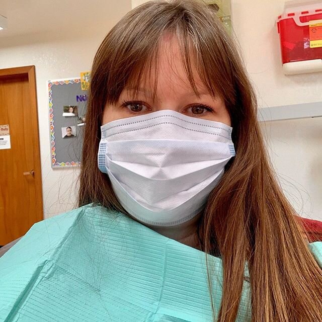 Note 📝 to self:
Do not eat popcorn 🍿 during a pandemic.

Shu&rsquo; shaa nin-la to United Indian Health Services Dental team for emergency appointment. #brokentooth #uihs #dentaloffice #instamask #nomorepopcorn