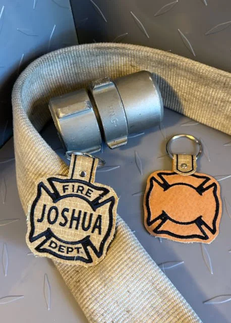 key fob made from reclaimed bunker gear — Pike Pole Products