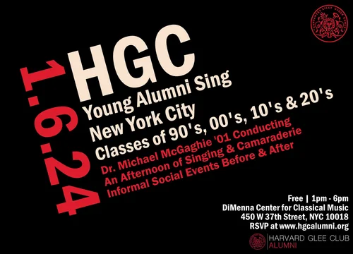 2024 Harvard Glee Club Young Alumni Sing for the Classes of 90's, 00's 2024 Harvard Glee Club Young Alumni Sing for the Classes of 90's, 00's