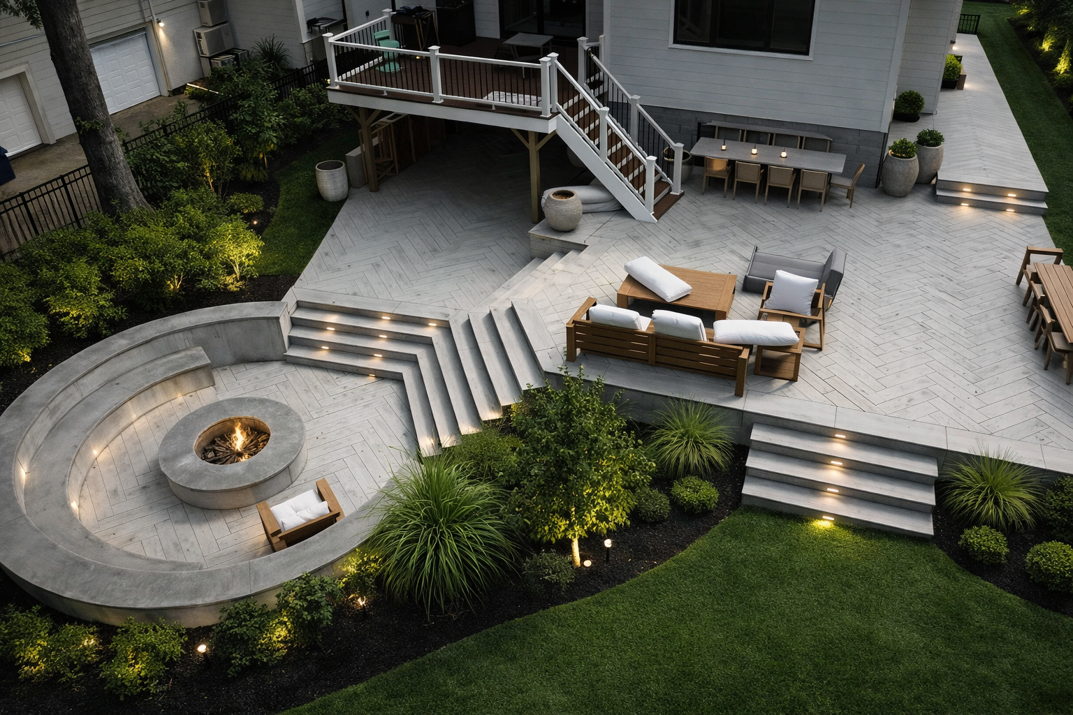 Backyard patio and masonry project in Northern New Jersey