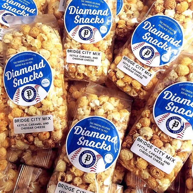 We helped @portlanddiamondproject put on a viewing party for the first game of the World Series. We designed and launched the first Diamond Snacks, a snack product to help spread the word about PDP. At the event, we offered tons of branded merch, bui