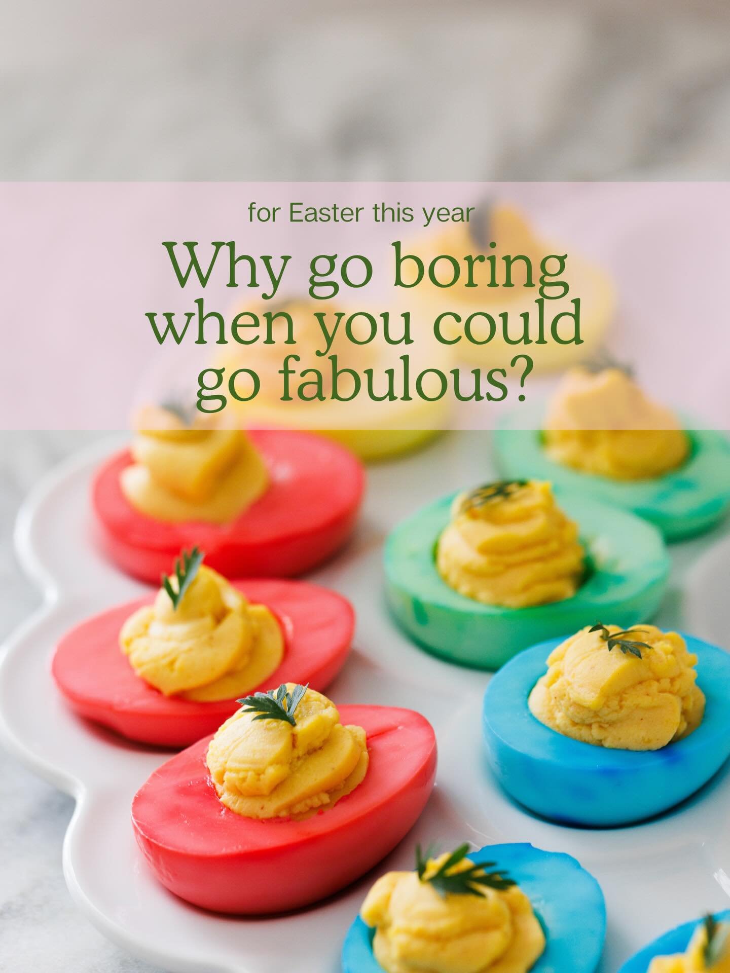 Deviled eggs, but make them a little unforgettable ✨🐇