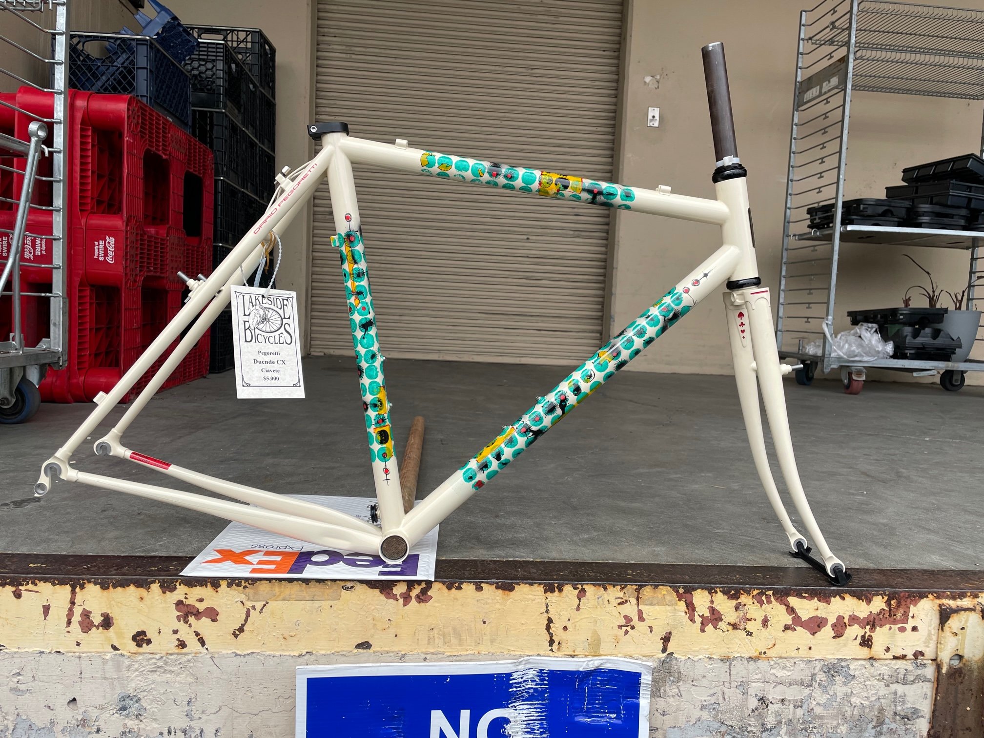 54cm Pegoretti Duende CX in Ciavete, originally intended for the 2023 Portland Hand Built Frame Show, $5,000