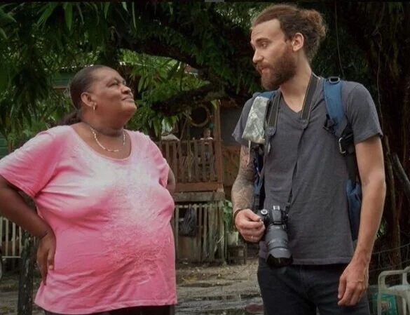 Here I am thanking Dorla for the wonderful stay and for all the hard work she puts into the Community Baboon Sanctuary.