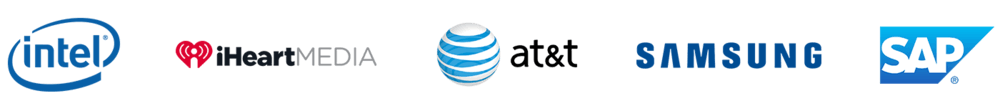HEAR360+intel+iheartmedia+att+samsung+sap+logos