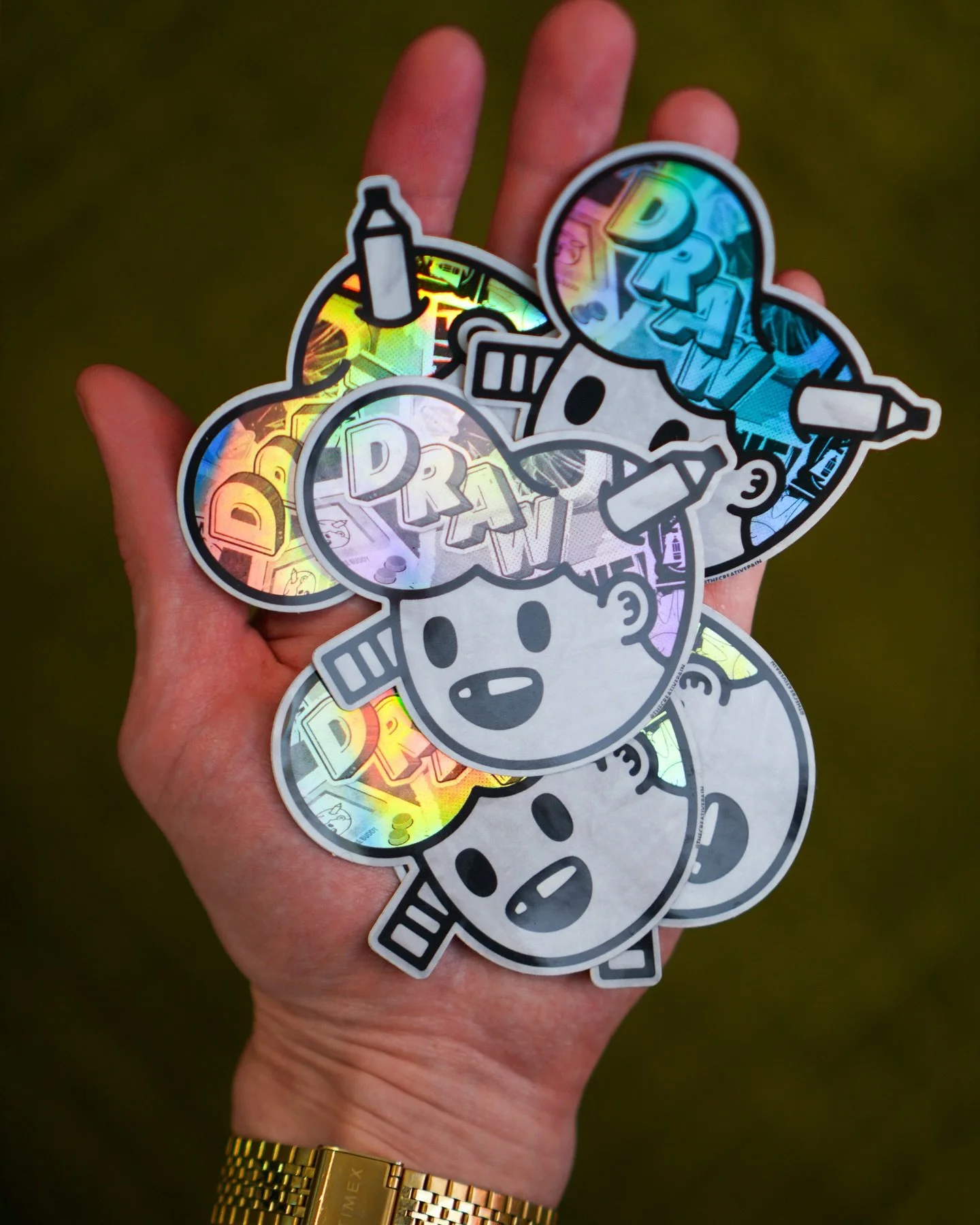 These new PencilHead stickers are otherworldly 🤤🤤 The holographic material just hits differently!
Printed by the great @stickerapp 

#stickerslaps #stickerapp #graphicdesigncentral