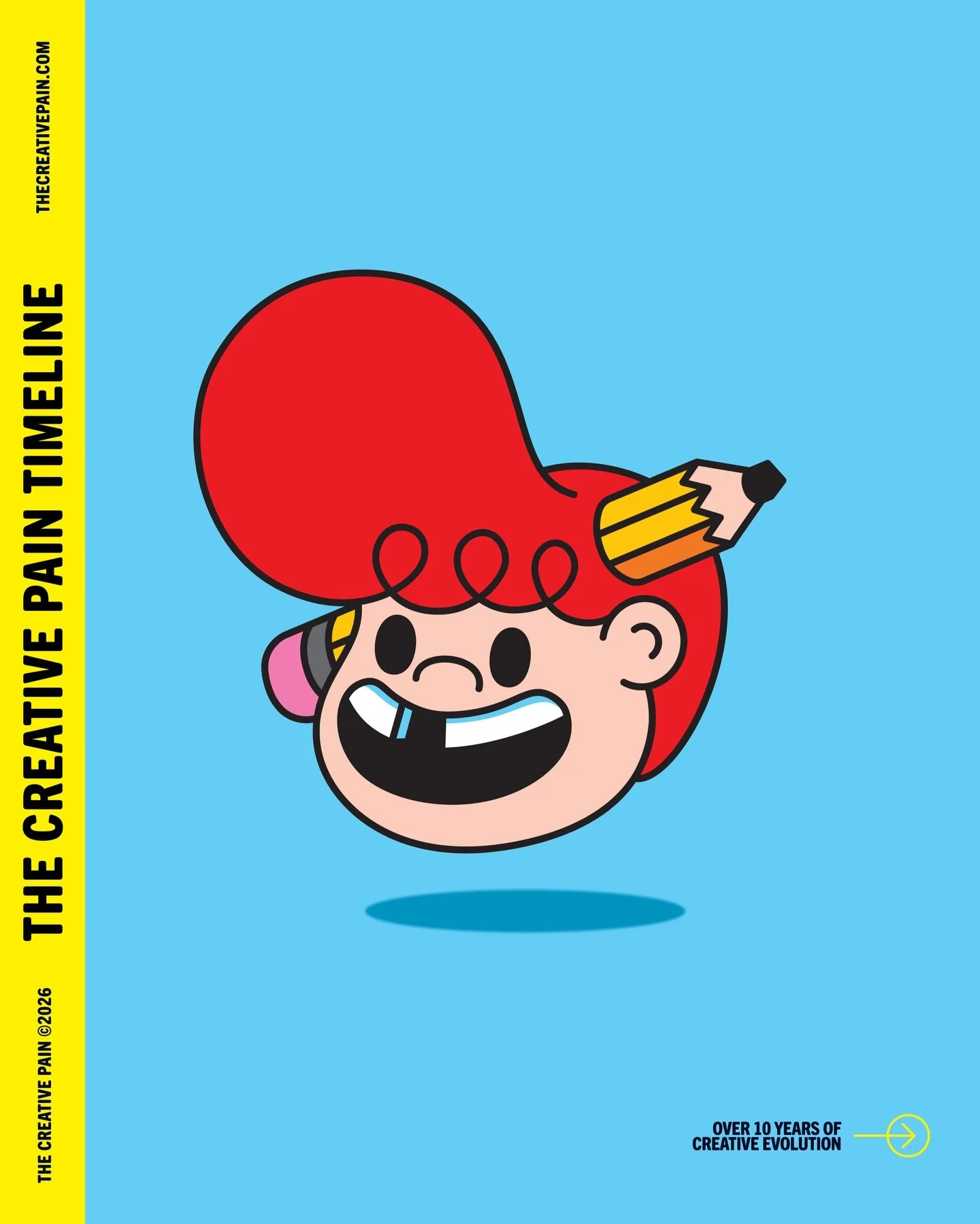 2015 &rarr; 2026 &mdash; Evolution takes time and focus

The Creative Pain&rsquo;s Pencil Head mascot didn&rsquo;t evolve overnight.

Each version marks a different chapter. What started as a passion project became more than an outlet&mdash;it&rsquo;