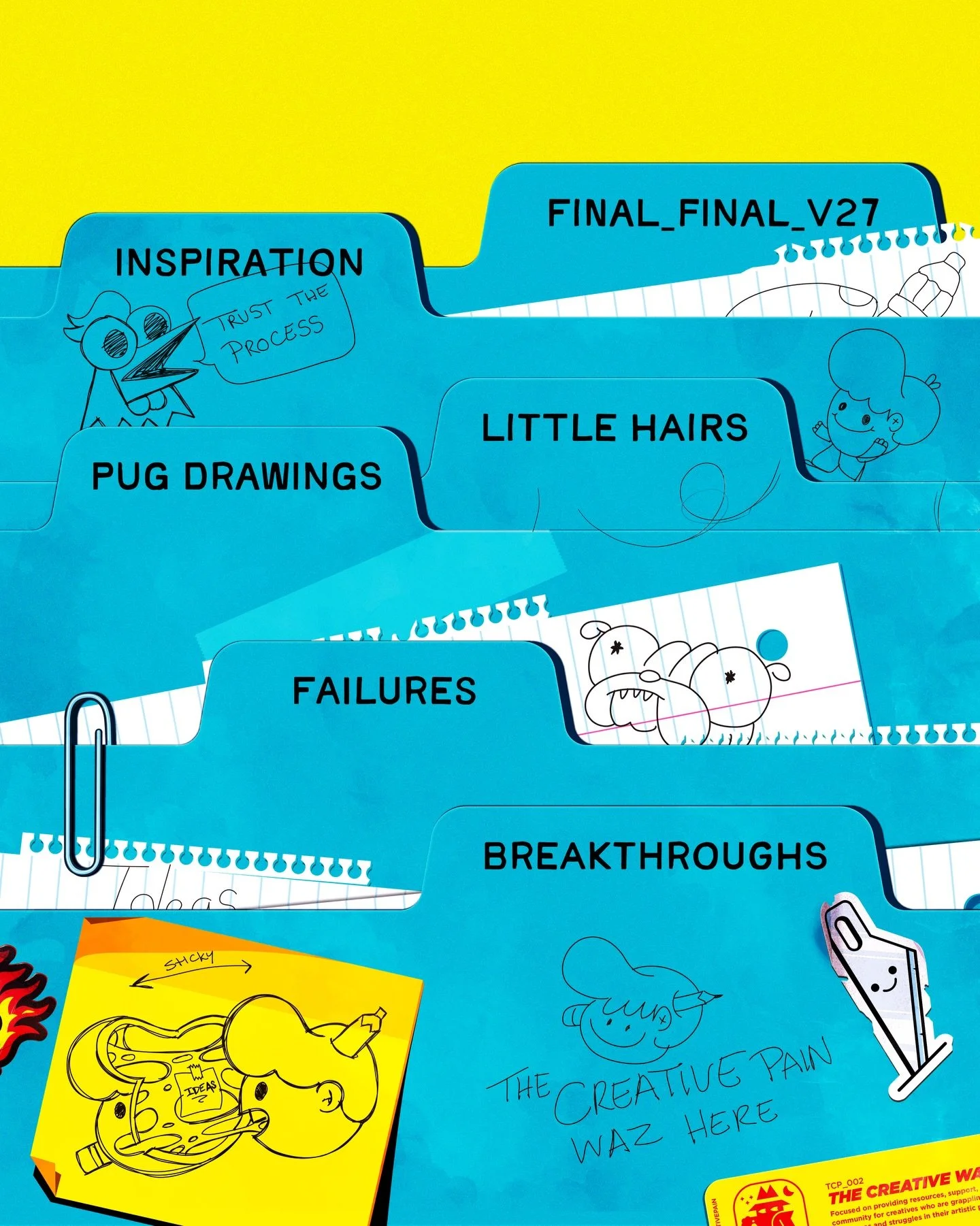 File that under little inspirations🔥✏️😅

Years of work, moments, and memories &mdash; the highlights, the failures, the breakthroughs, the people, the lessons.

A creative career isn&rsquo;t one clean folder. It&rsquo;s a collection of everything w