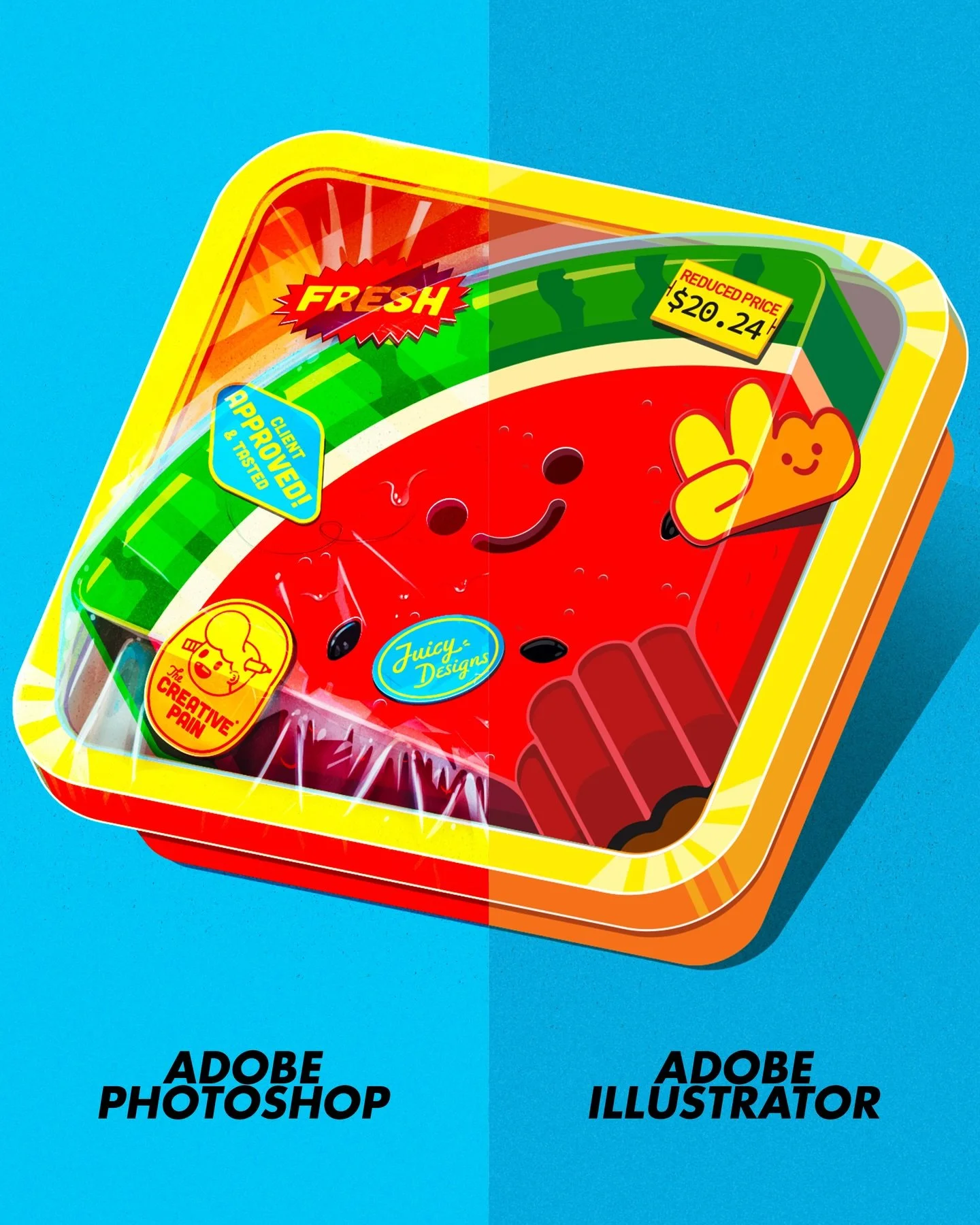 Should I illustrate in Adobe Illustrator or Photoshop? Why not both? pt.3 👌

One of the most effective ways I&rsquo;ve learned to enhance an illustration is by understanding what each tool does best.

Illustrator is where I start. It&rsquo;s where t