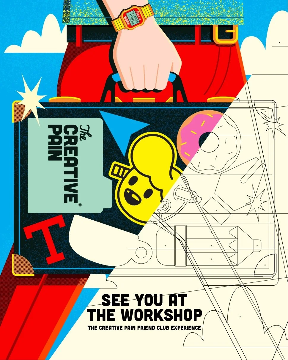 It&rsquo;s workshop day! outline mode activated 🤘🔥✏️

After months of planning and building this experience, I&rsquo;m excited to finally share the Creative Pain Friend Club with a group of 40+ creatives.

We&rsquo;re bringing people together from 