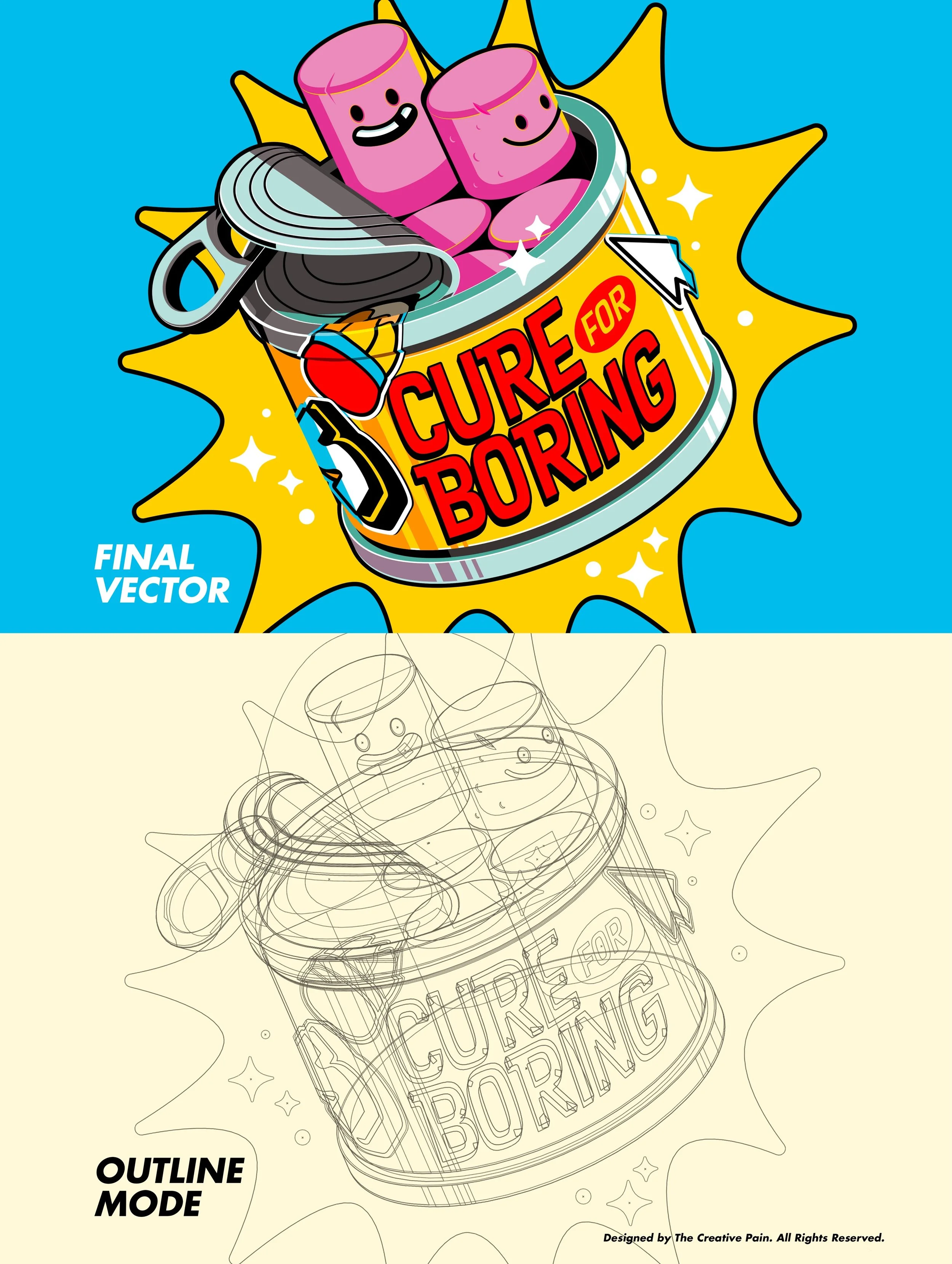 What makes a vector illustration good?? It&rsquo;s not the outlines but the story👏✏️

Nice and easy, nothing complicated here. Just a bit of repetition and salty weenies. The important part is to have some fun with the story, develop the personality