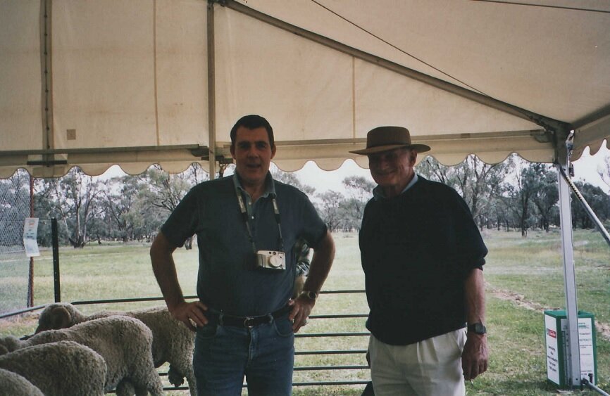 Peter with Ian Hingeley, 2004