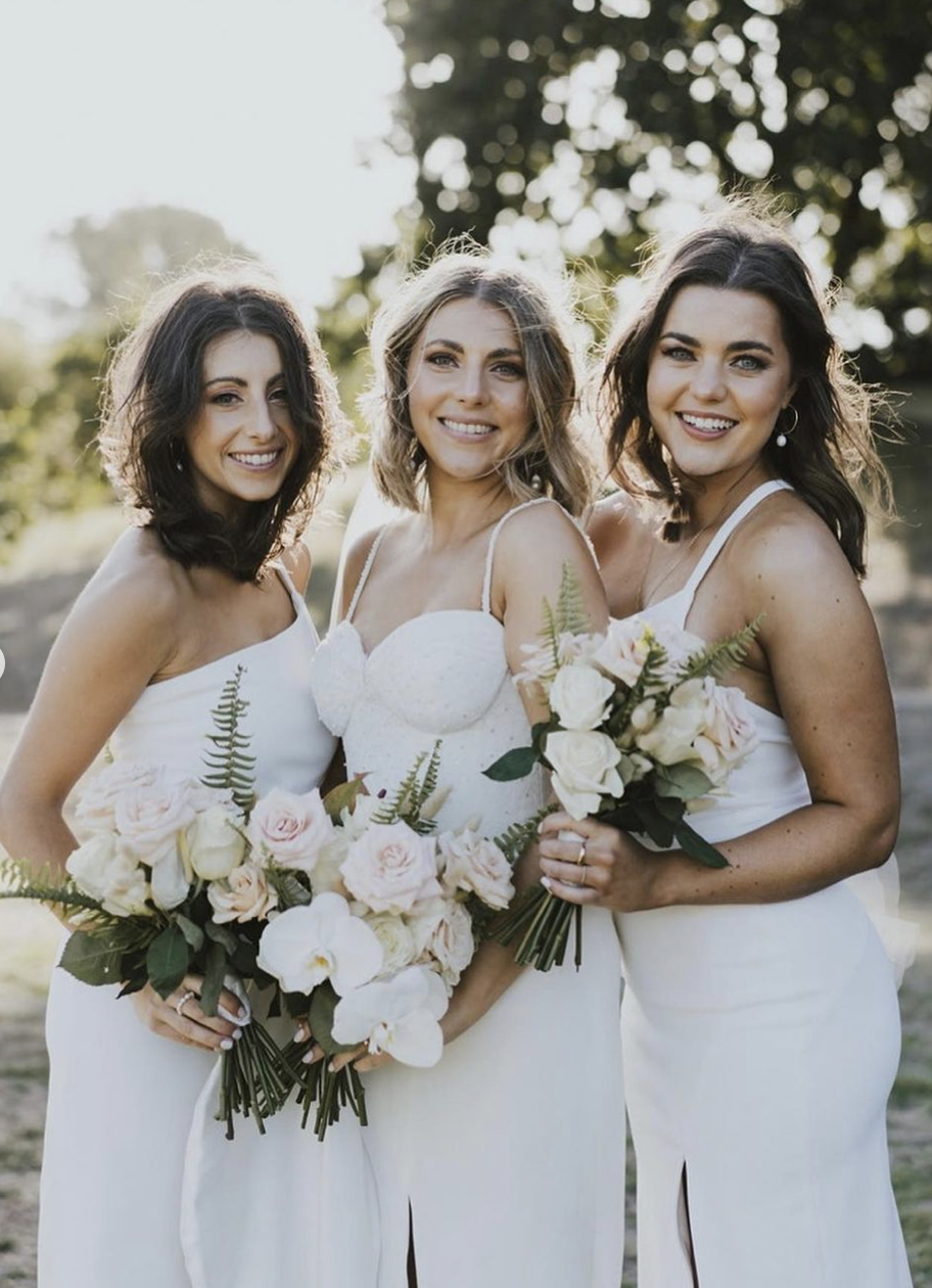Bride and Bridesmaids bouquets at The Farm Yarra Valley