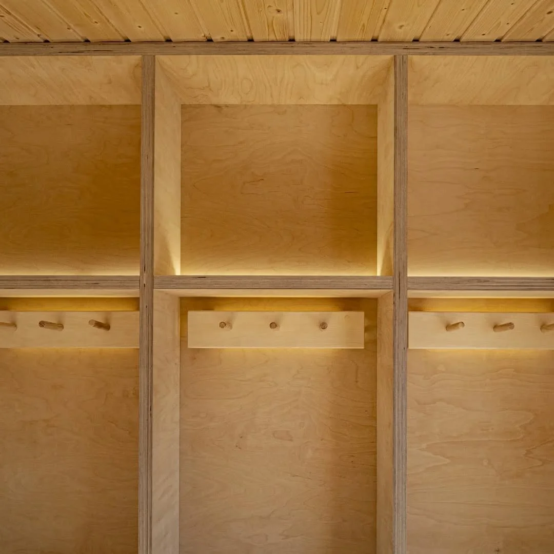 When we started designing Scandinavian Saunas around seven years ago, changing rooms were often just the sauna without the heater. Basically an extra room.

We come from an architecture studio, and that changes how we look at these spaces.
We&rsquo;v