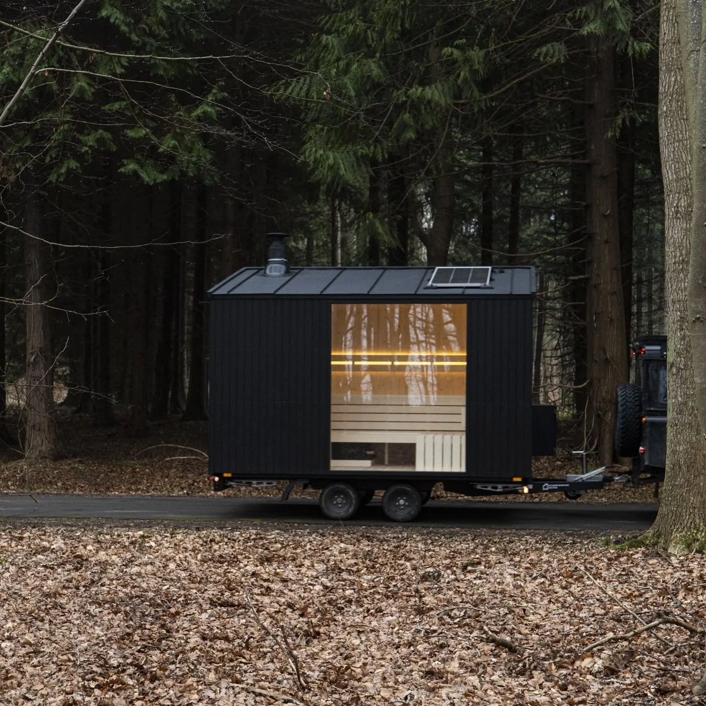 The original. Architecturally designed in Denmark.

Tested for over 6 years in daily commercial use across Europe and the UK.
Over 150 units delivered to boutique hotels, rental businesses, and private owners.

A full sauna room for 6&ndash;8 people,