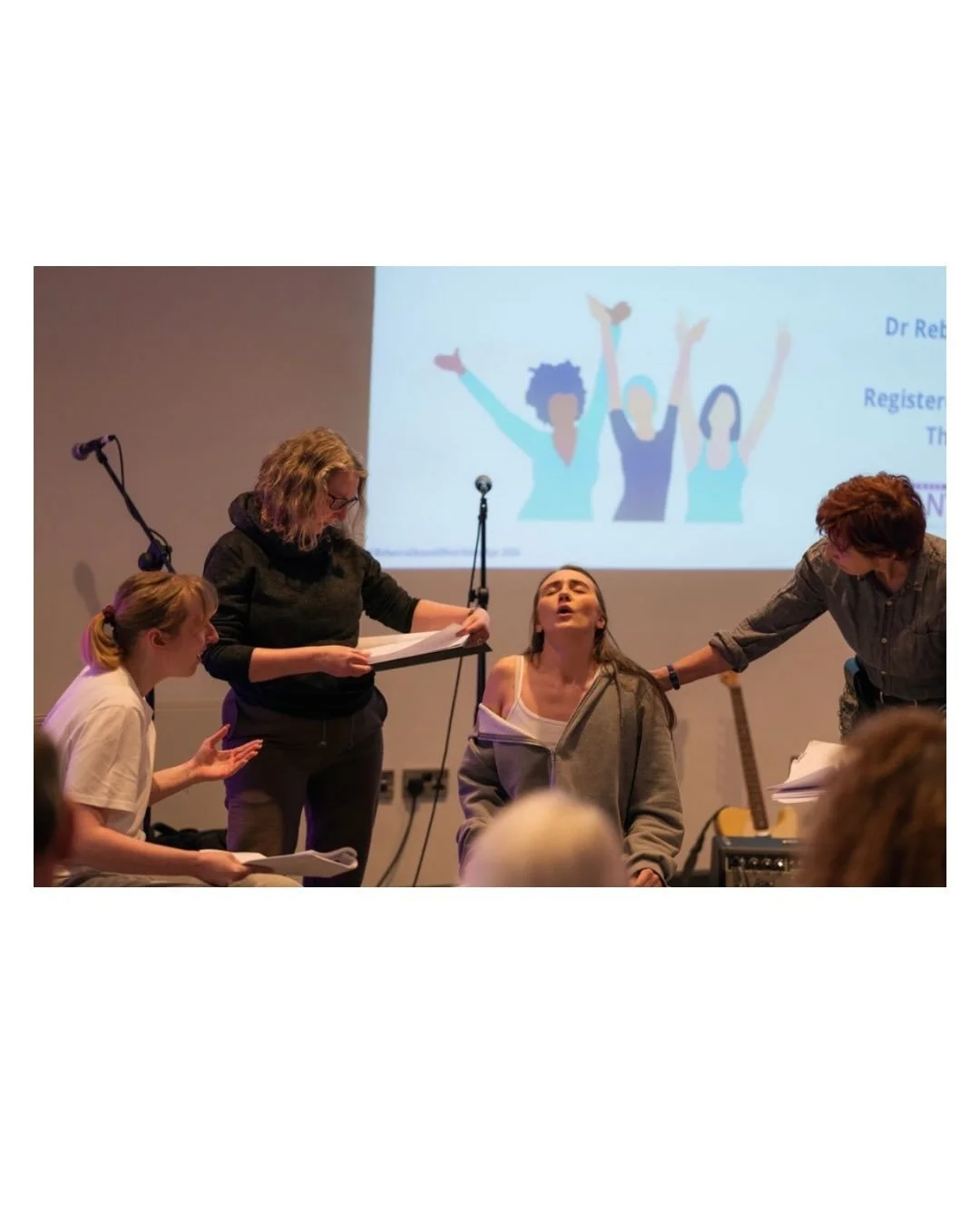 I&rsquo;ve never been to a live script reading before so this was a fantastic first listening to @jennyberrywriter comedic script &lsquo;bloody women&rsquo; @the_lowry 

Set in a prison the sketch highlighted the many challenges women face at the han