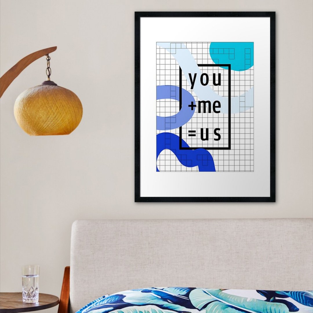 you, me and us - Framed Print.jpg