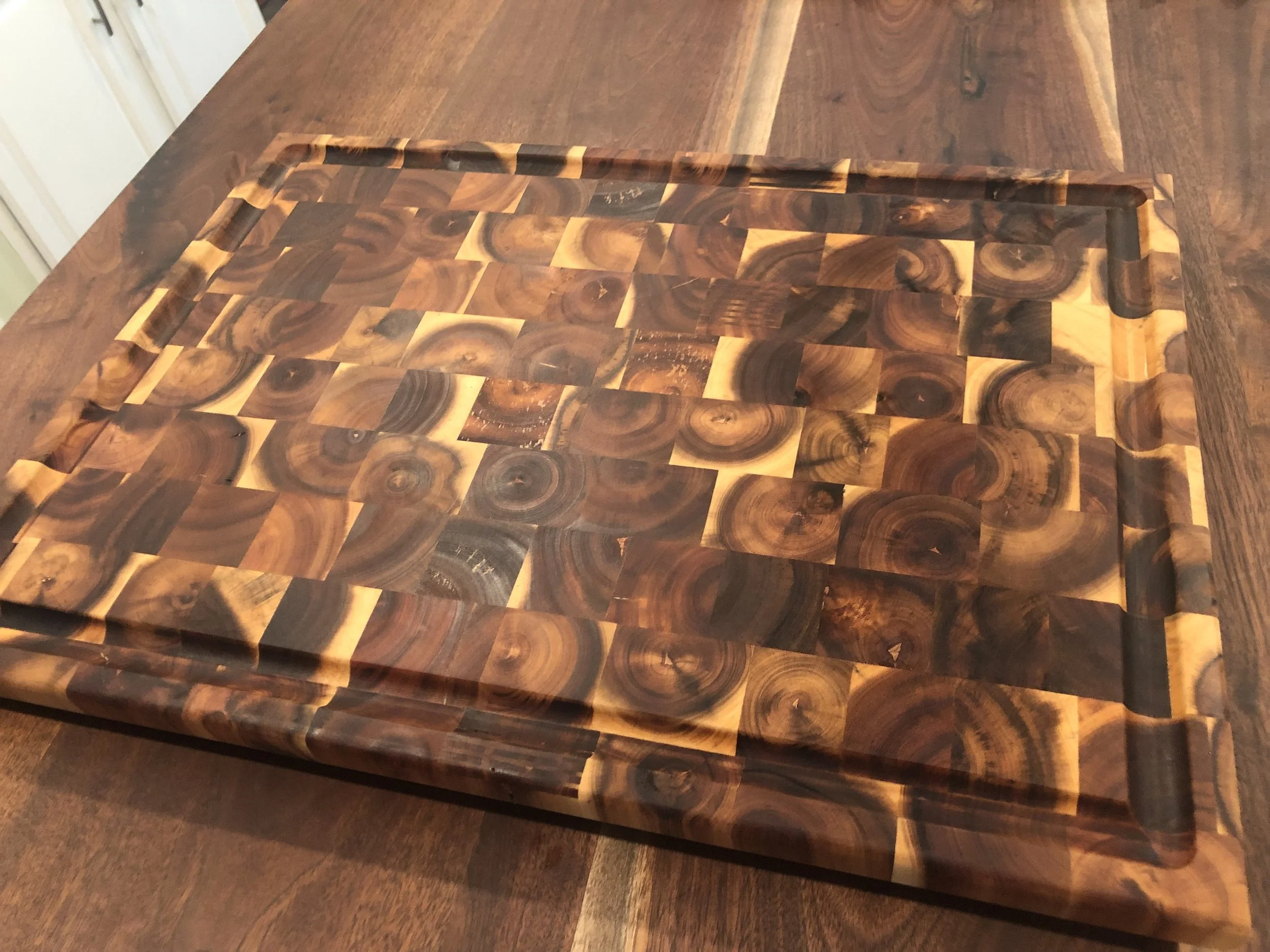 Acacia End Grain Cutting Boards