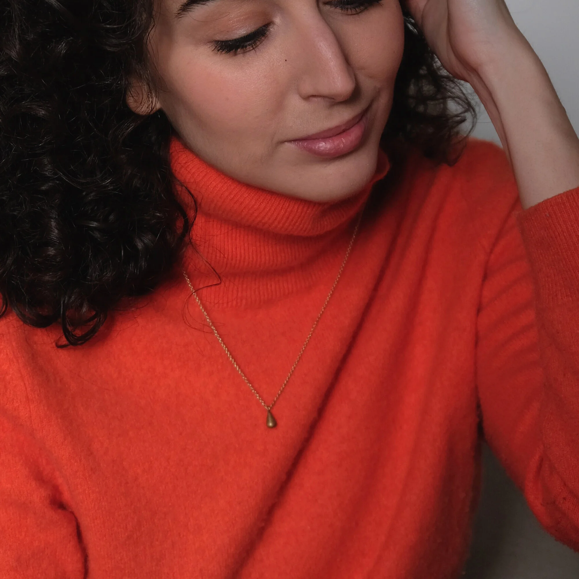 BINDU Halskette Messing
