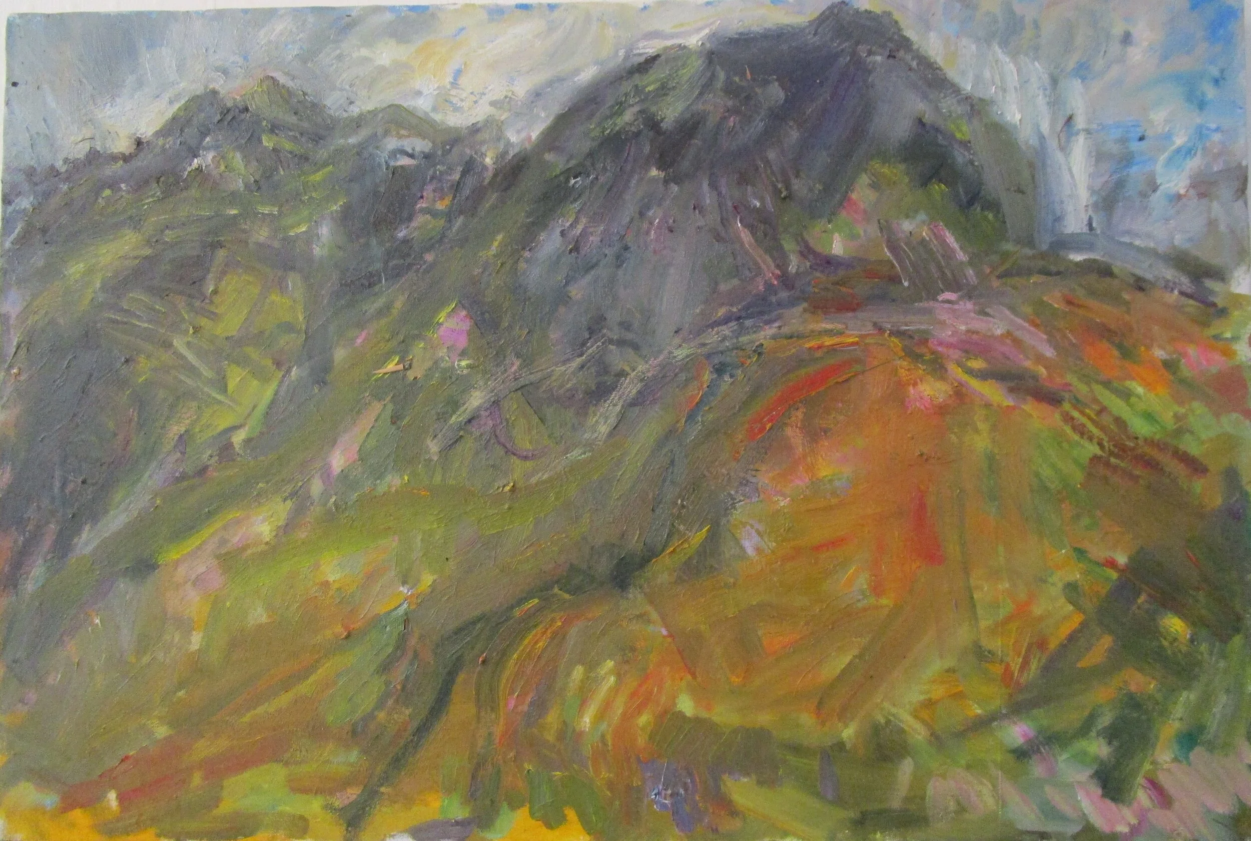 Mountain landscape, Liathach  Oil on Canvas 51x76cms 2019.JPG