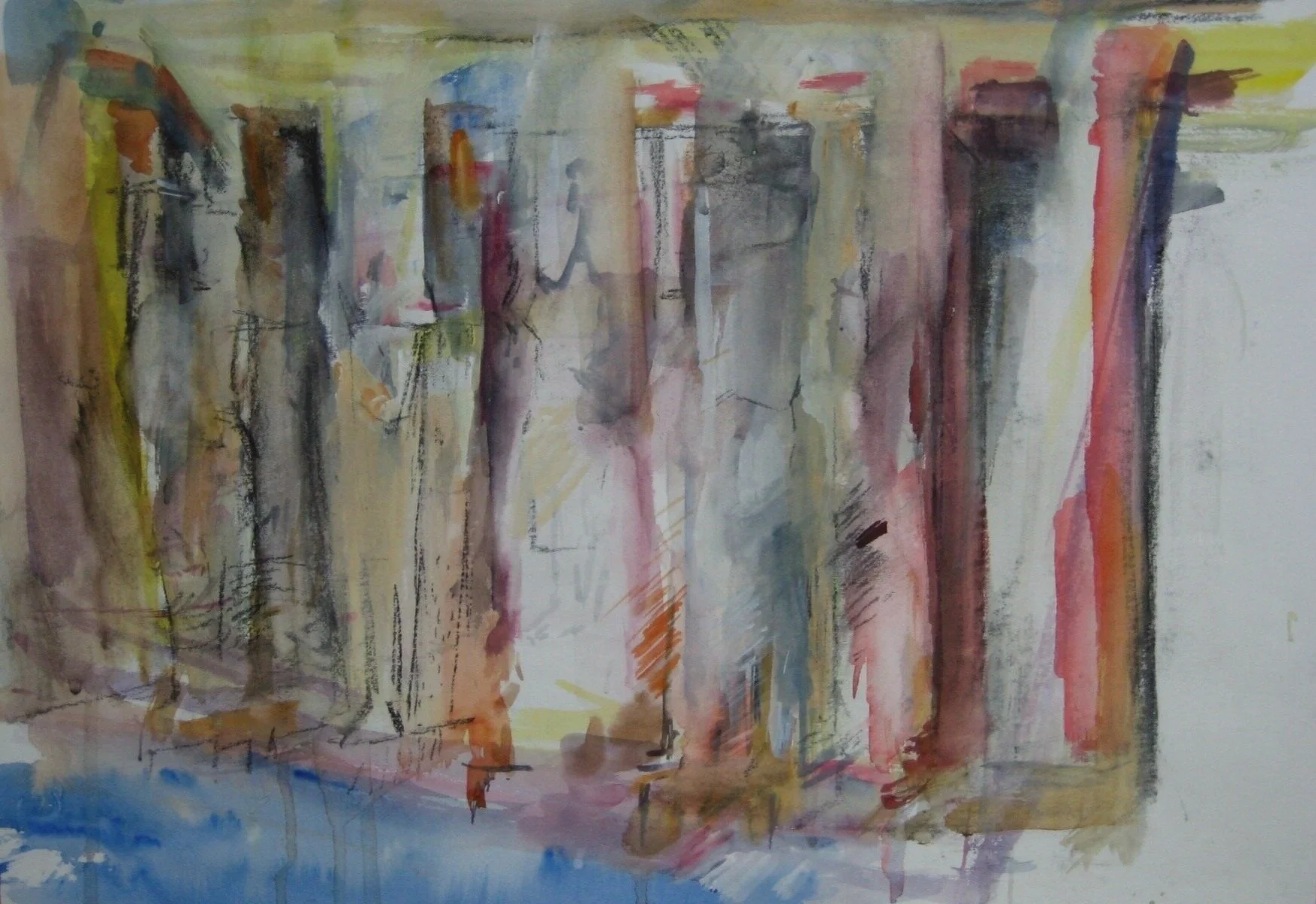 Figures in the Temple, Medinet Habu