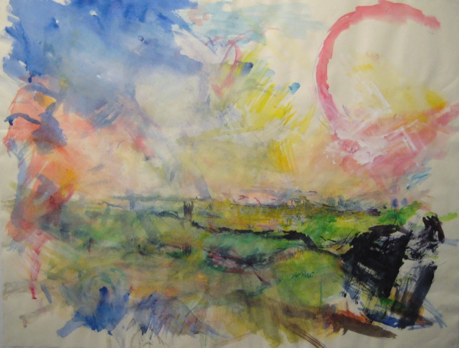 Egyptian Landscape with Balloon