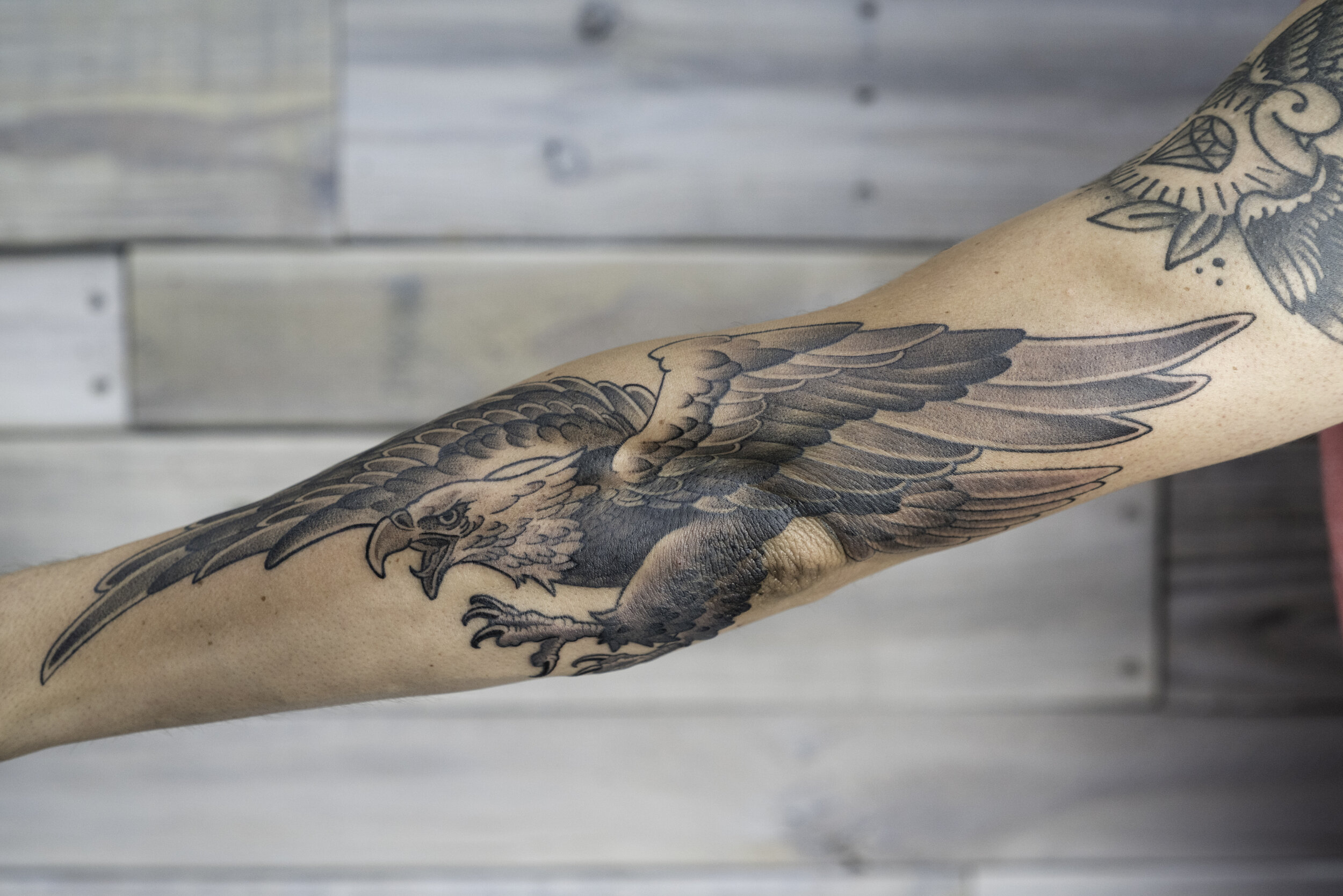 171 Likes 3 Comments  daredeviltattoo on Instagram Fly like and eagle  a hawk in this case Done by chillypete   Neck tattoo Hawk tattoo  Body art tattoos