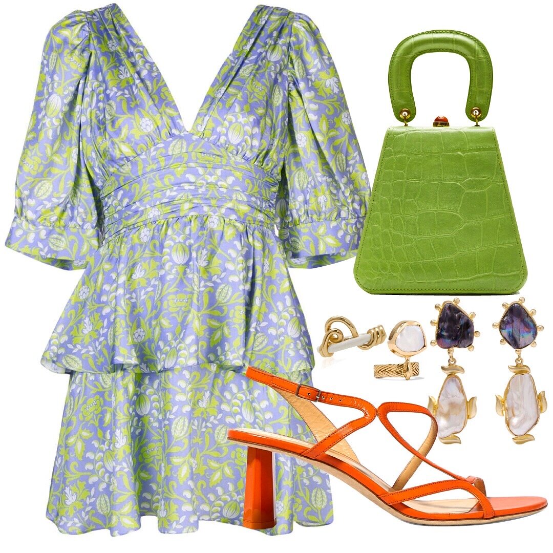  Earrings: Peet Dullaert | Ring: Bea Bongiasca | Ring: STVDIO | Bag: STAUD | Dress: Cynthia Rowley | Shoes: By Far   A puff sleeve summer dress with a cinched waist is hands down one of the most flattering silhouettes of the season. If you’re on the 