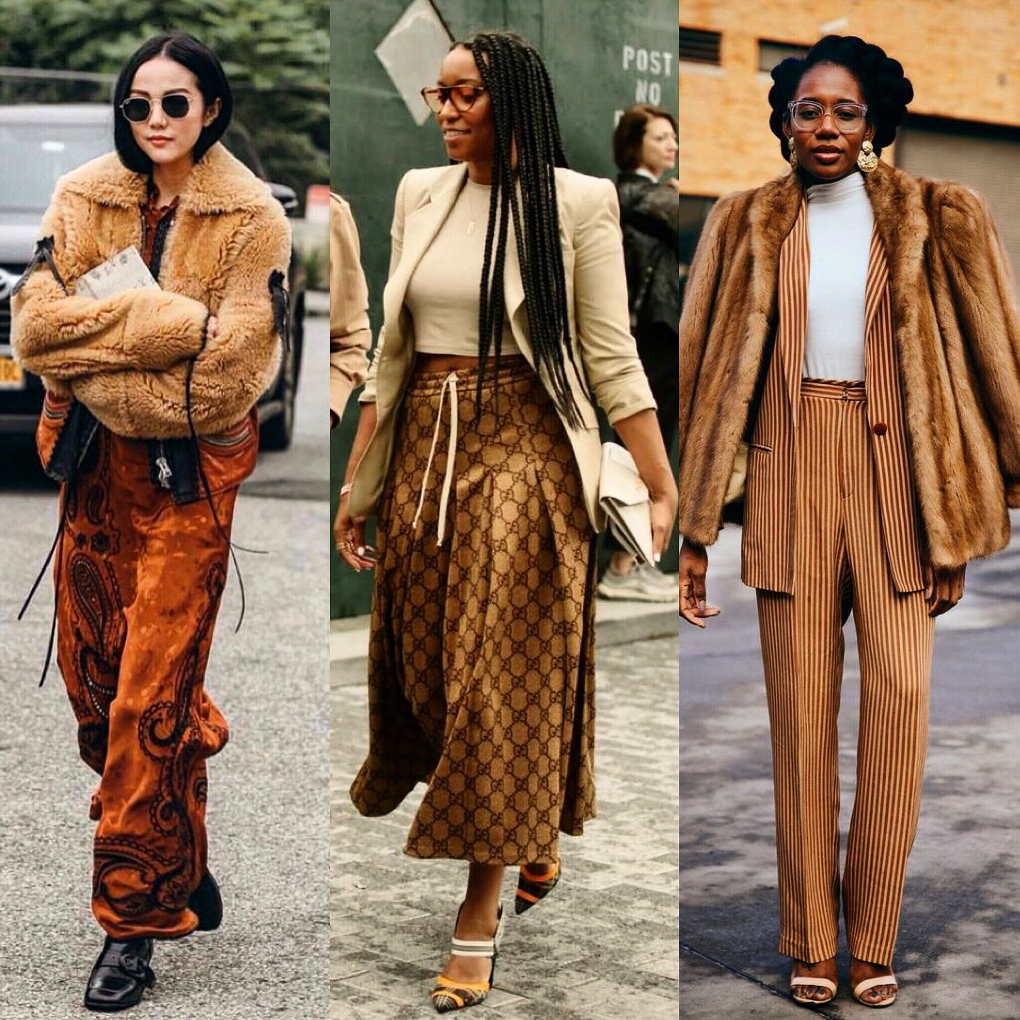   Make your neutral look more interesting by adding a printed piece in a neutral colorway. Over the summer we discussed how animal prints can serve as a neutral when print mixing, but it becomes an extra pop when going monochromatic. I’m obsessed wit