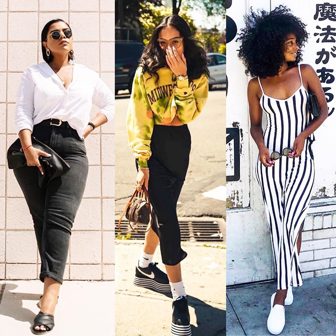   &nbsp;It’s the weekend, you have a bunch of errands to run but you still want to look cute. Try these outfit combos for lowkey looks that are comfy but will keep you looking chic all day:    1. Relaxed fit button-up + high-waisted jeans + slides  2