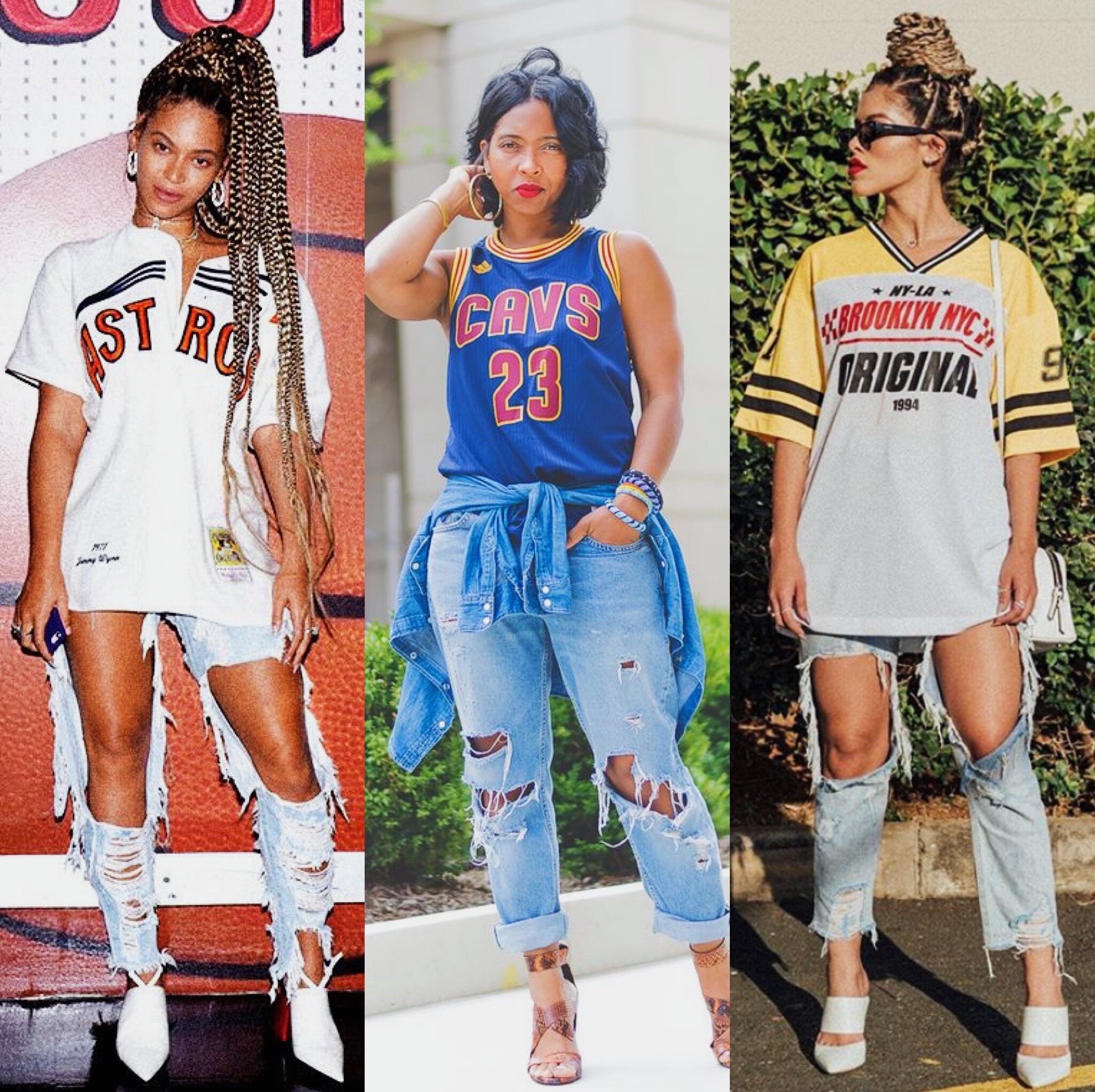 90's basketball jersey outfit