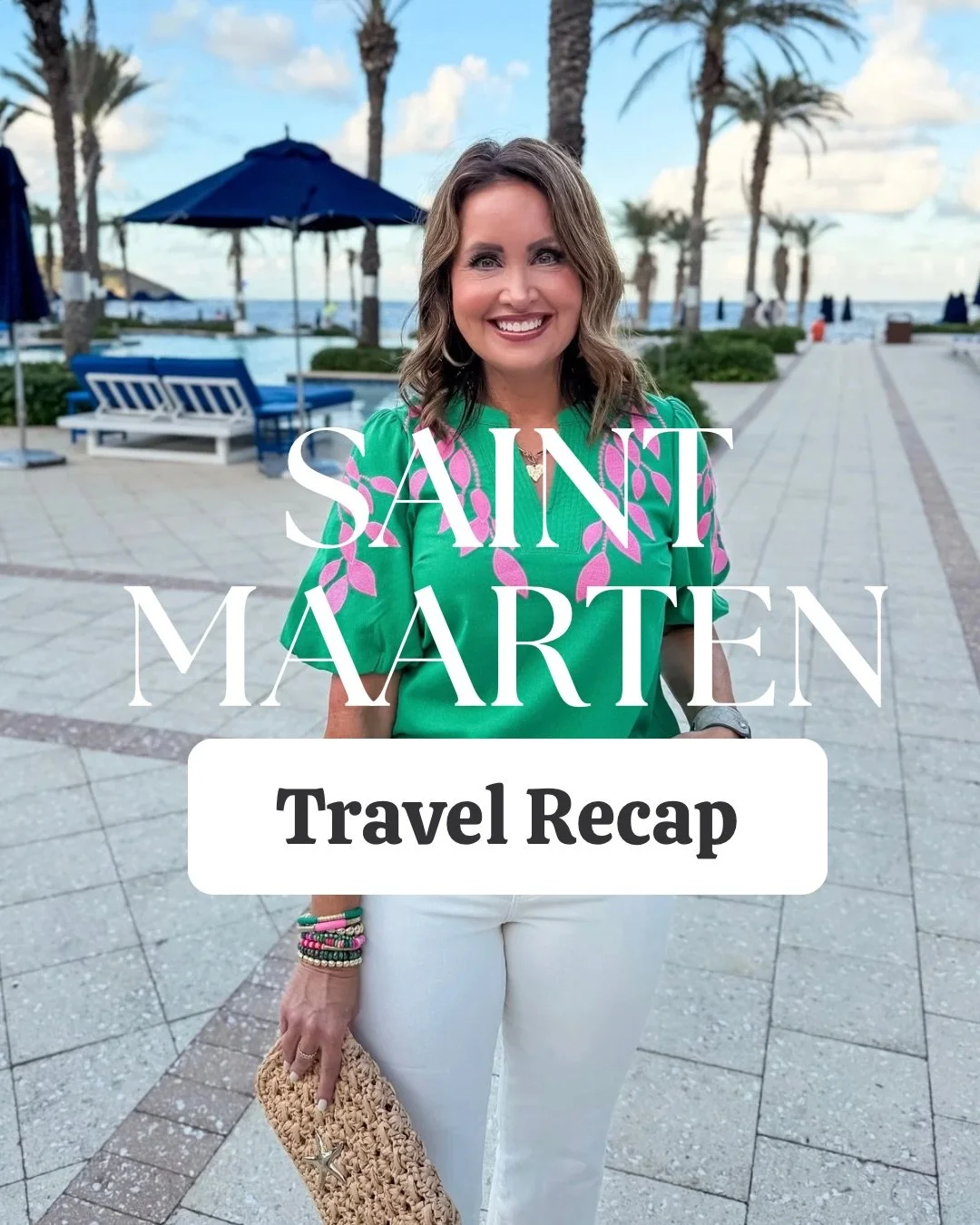 🏖️St. Maarten Travel Recap🏖️
✨Type TRAVEL below for resort info &amp; links to everything I wore on the trip✨

🏨 @jwmarriottstmaarten - Newly remodeled oceanfront resort that offers:
🏊&zwj;♀️ Large pool with swim up bar
🏝️Cabanas available at po