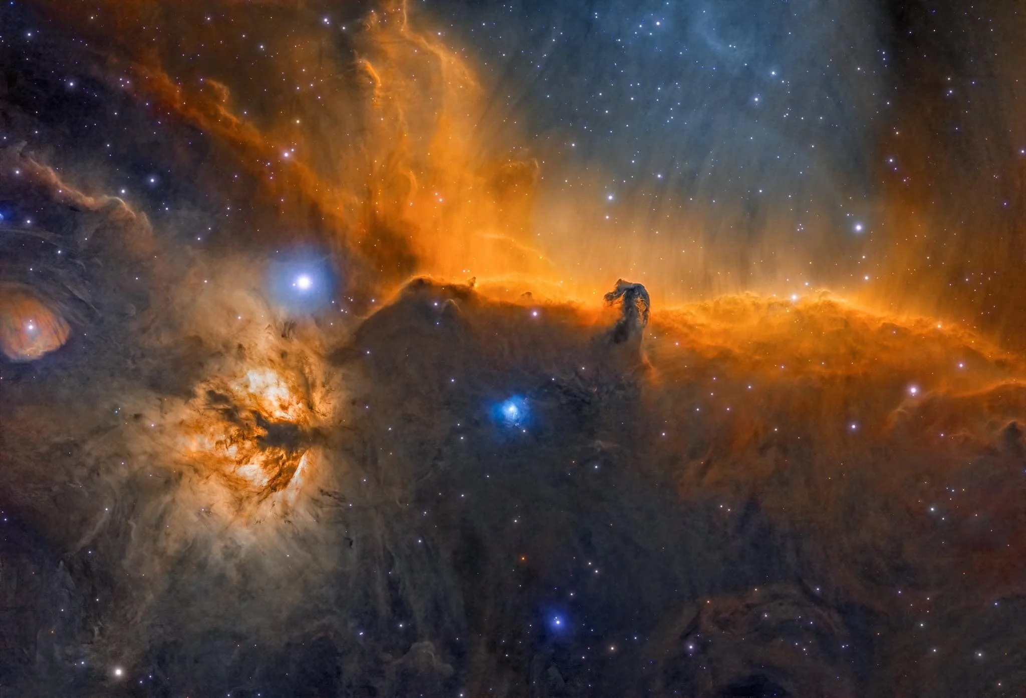 Horsehead and a Flame