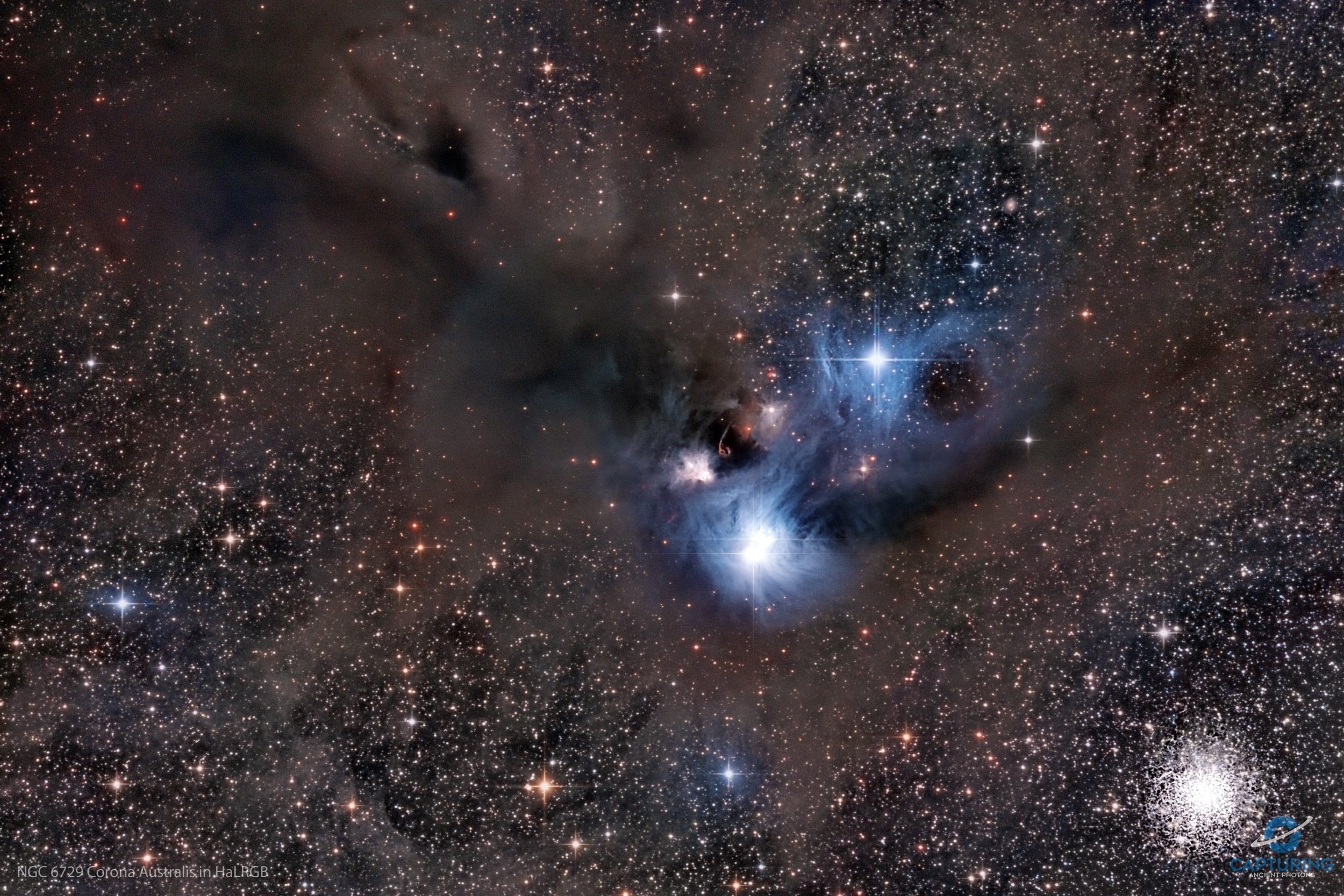 NGC 6729 Corona Australis in HaLRGB