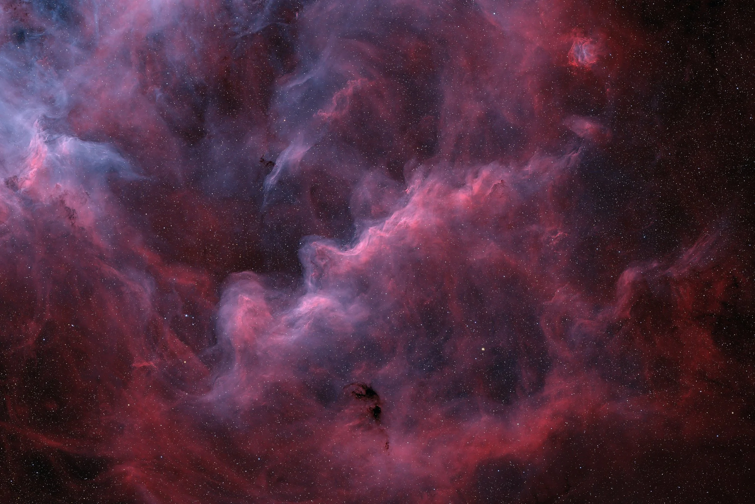  Chaotic South of Eta Carina nebula complex     