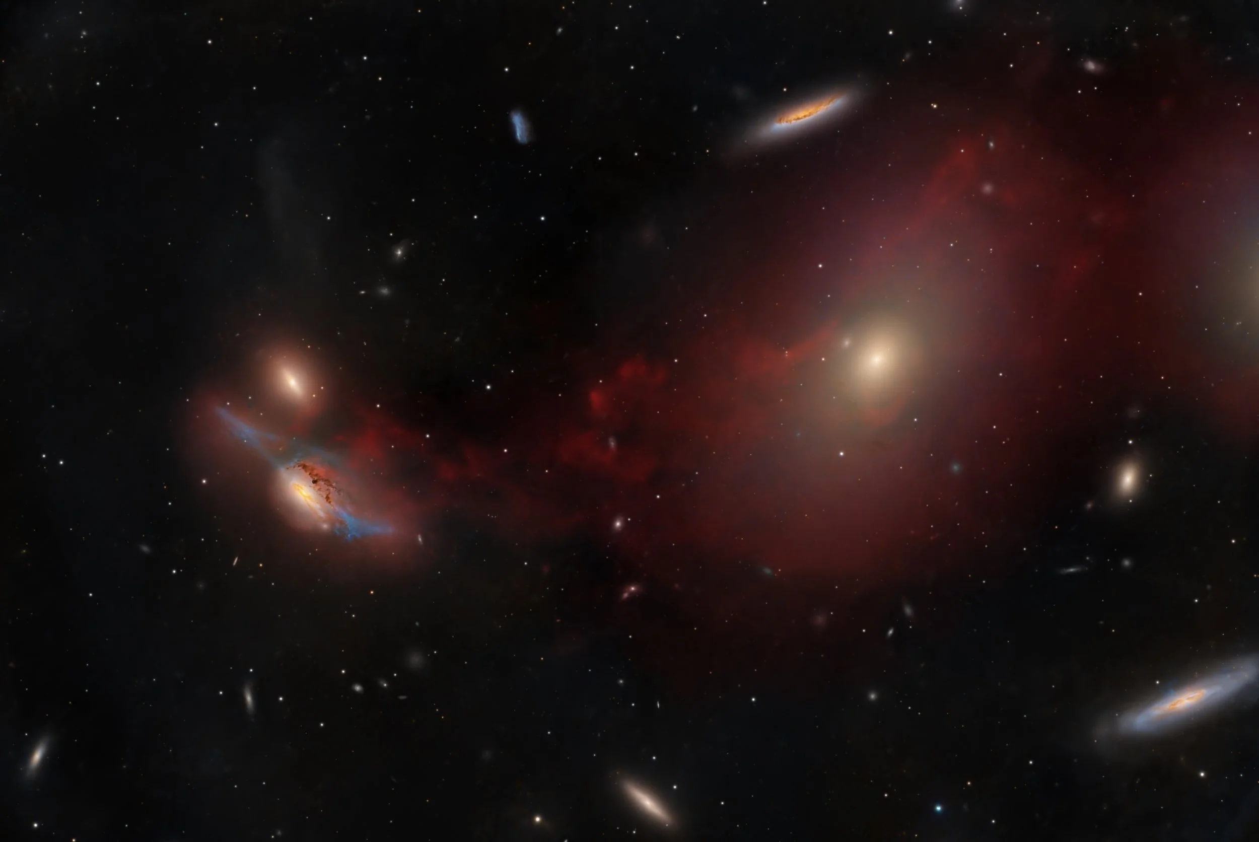 Tidal Scars in Virgo     