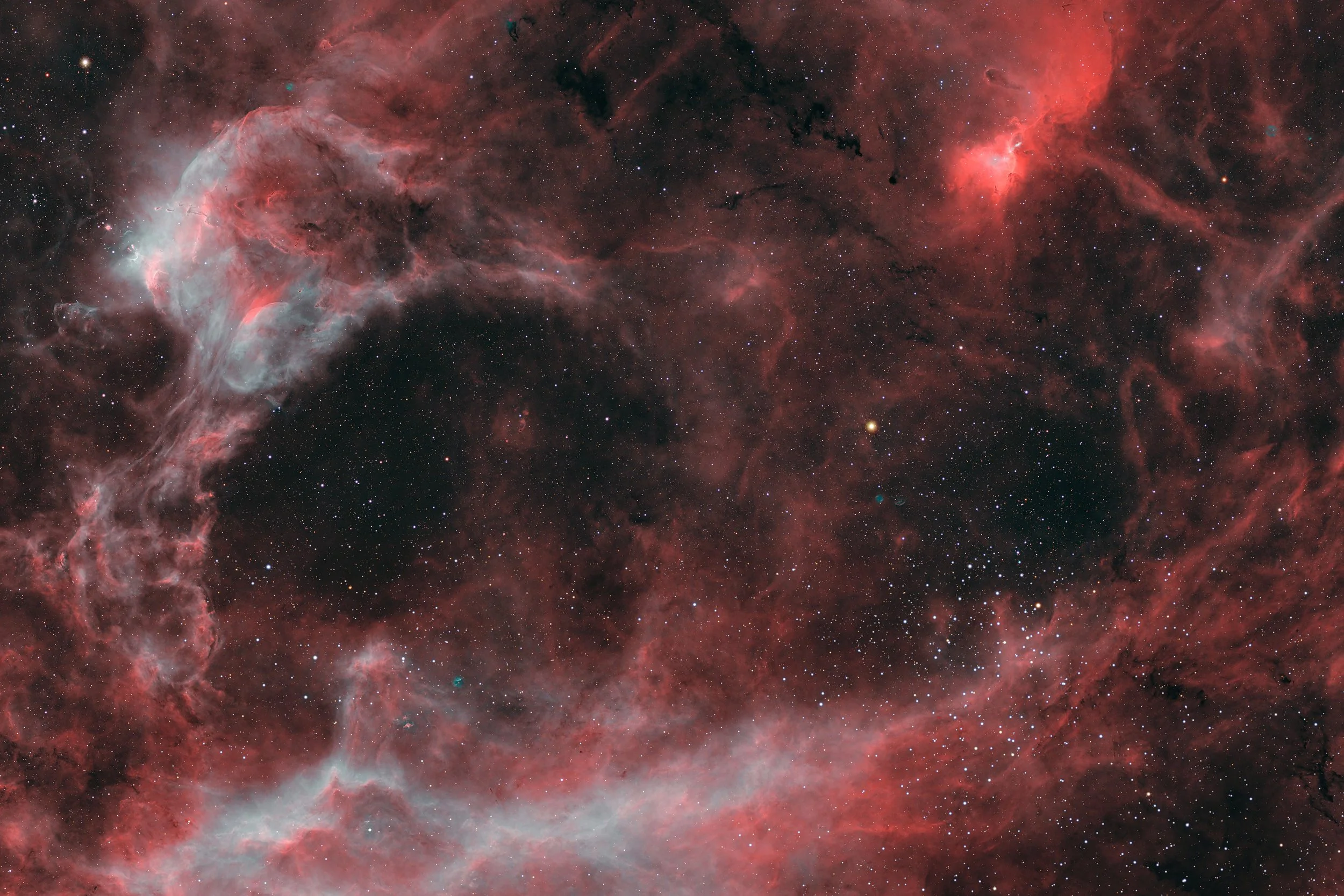 NGC3572 nebula and NGC3532