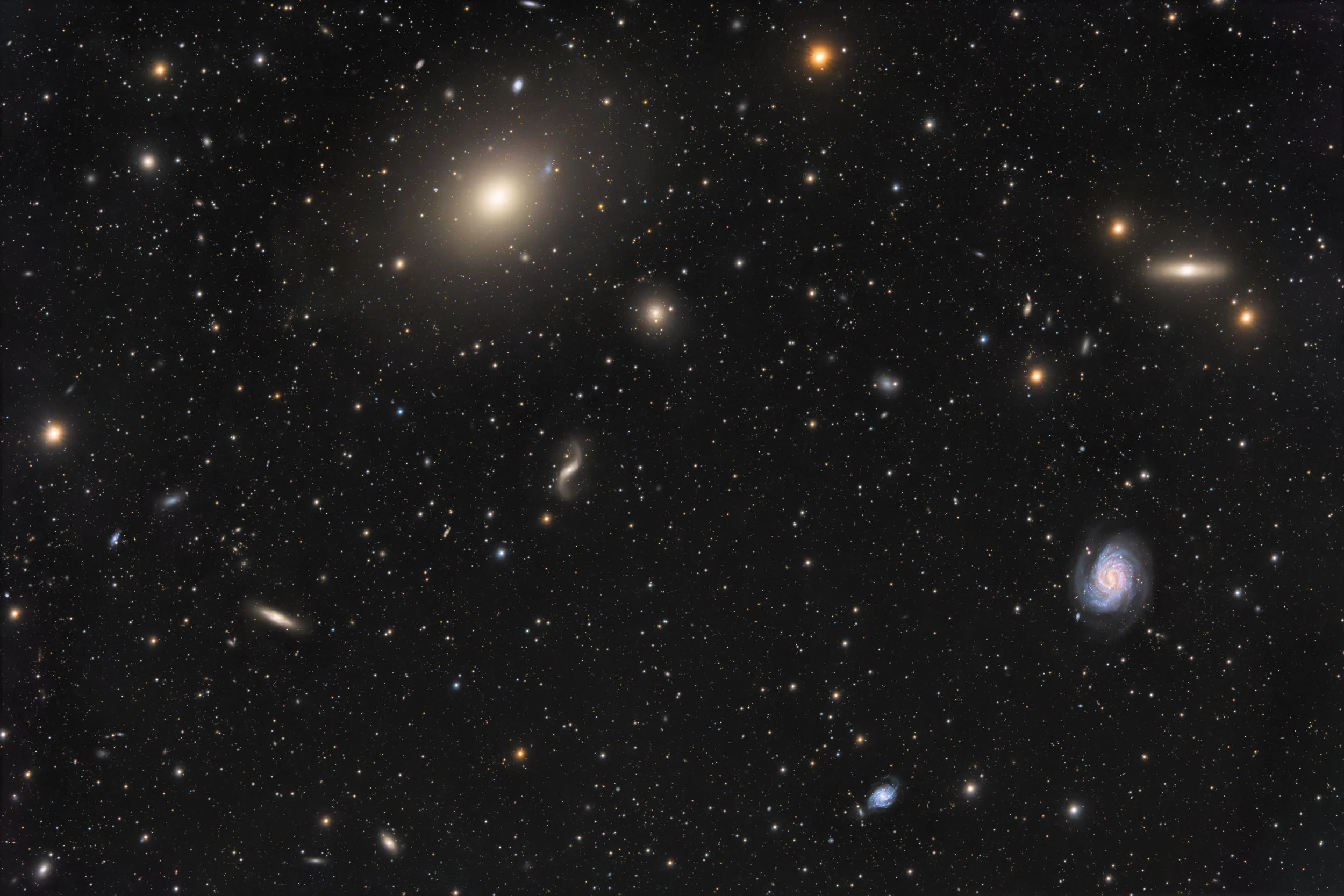 Virgo cluster: South region     